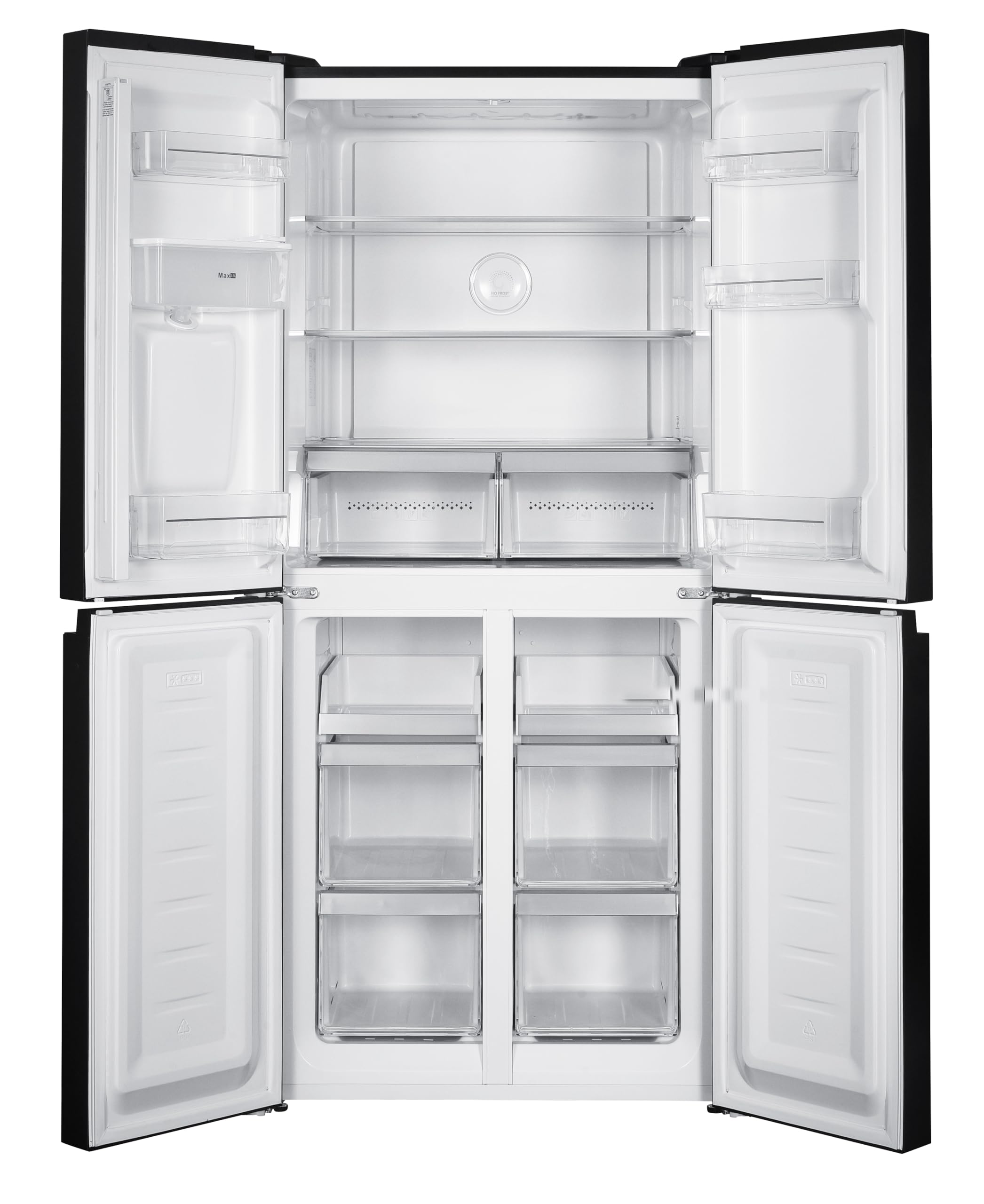GEDTECH GMP470BL 470L - Refrigerador multipuerta (301L + 169L) - Negro