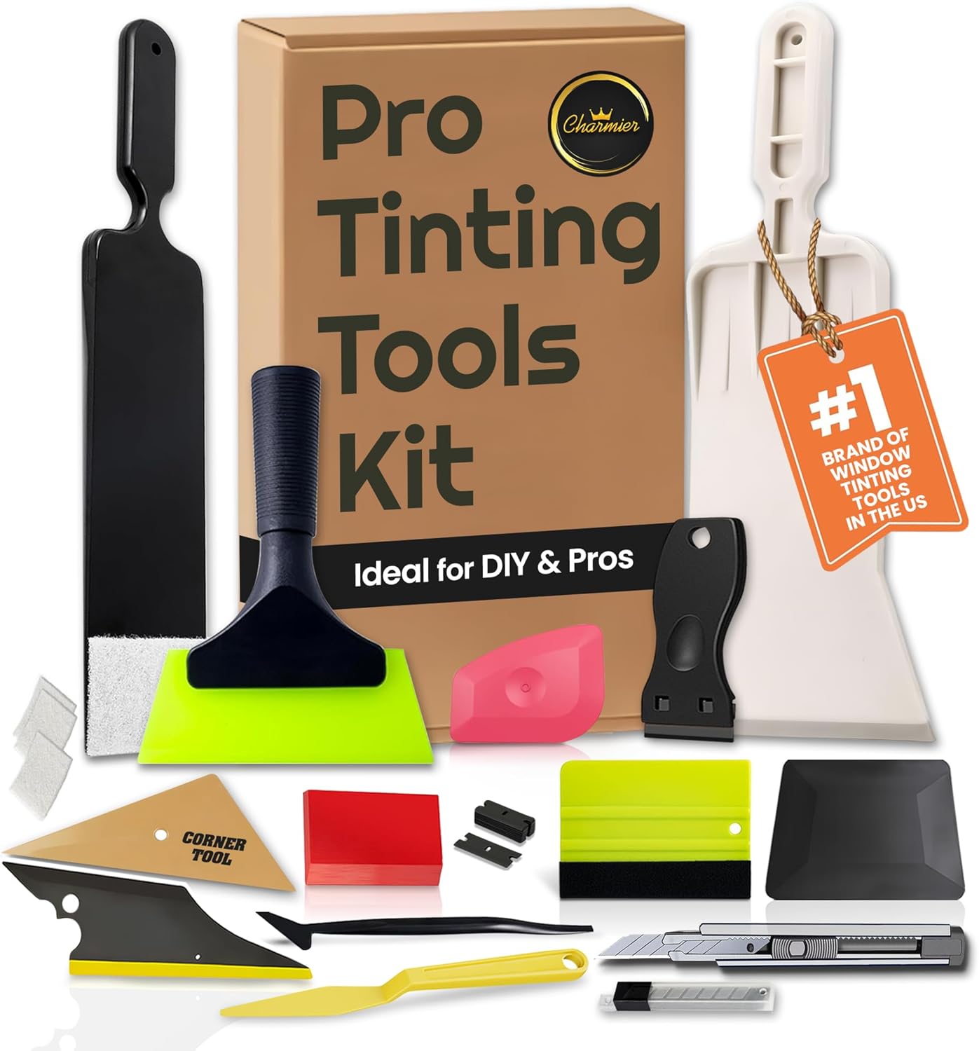 Window Tint Kit Vinyl Wrap Tool for Car Tinting Tools Windshield Back Window Squeegee Bulldozer Squeegee Scrubber Paddle Rubber for Car Wrapping Film Installation Auto Tint Kit Pro Set Window Tint Kit Vinyl Wrap Tool for Car Tinting Tools Windshield Back Window Squeegee Bulldozer Squeegee Scrubber Paddle Rubber for Car Wrapping Film Installation Auto Tint Kit Pro Set