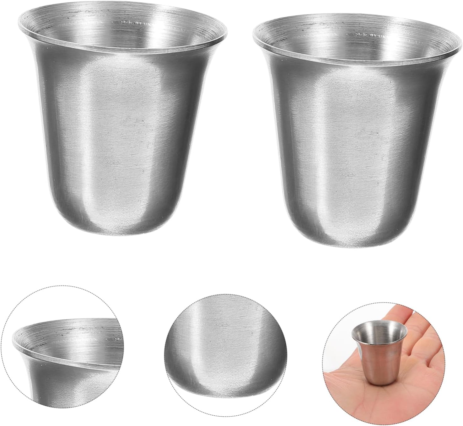 40pcs Stainless Steel Communion Cups Stackable Cups for Church Services Lightweight and Religious Drinkware Convenient for Worship and Sacrament