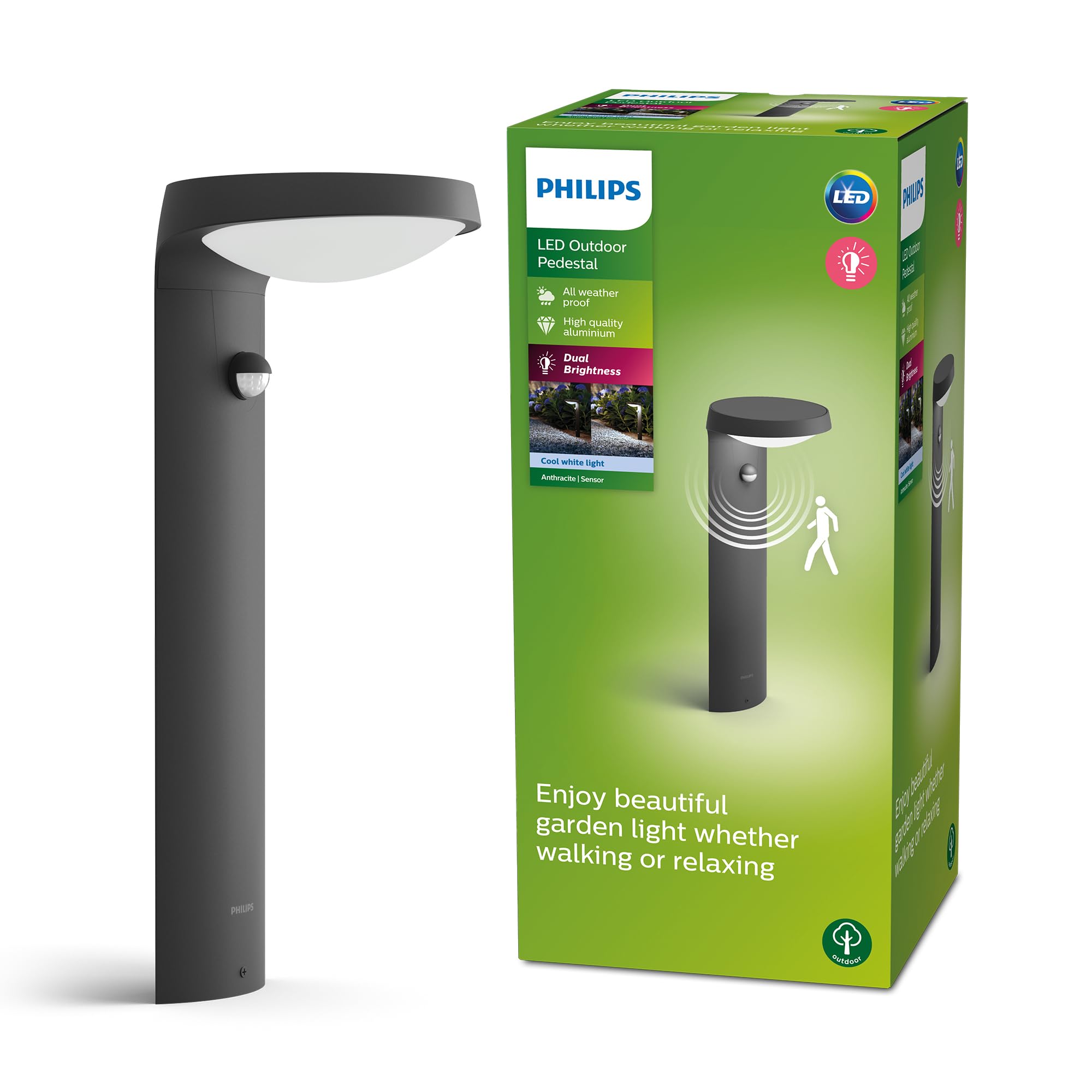 Philips Tyla Path Light 4000 K 1 x 9 W Anthracite