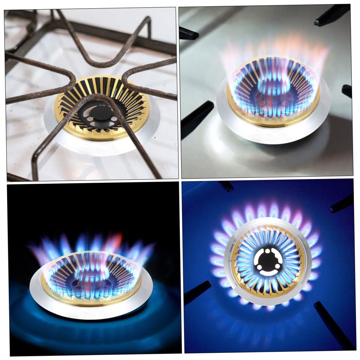 2pezzi Supporto Ghisa Per Wok Anello Diffusore Per Gas Per Cucina Stabilità e Sicurezza Per Pentole e Padelle Su Piano Cottura Gas