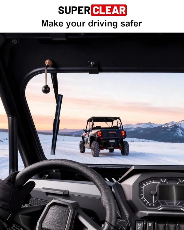 StarknightMT 2024+ RZR XP 1000 Glass Windshield Scratch Resistant Vent by StarknightMT - Image 4