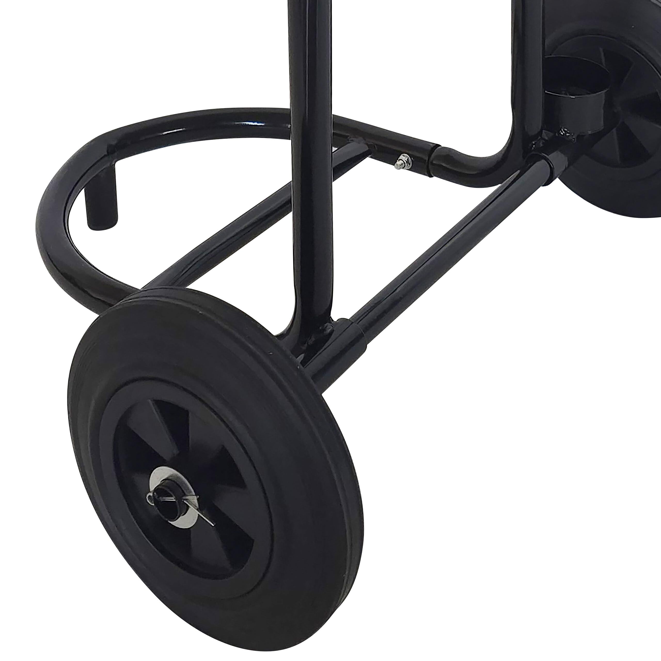 Relaxdays Chariot de Transport pour Bouteilles de gaz 5–33 kg, Acier Noir, 102x52x60 cm, pneus Pleins