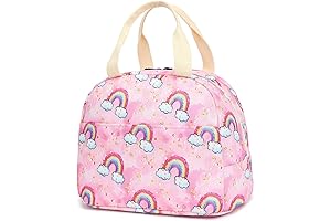 Rainbow Insulated Lunch Box for Women and Girls