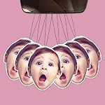 6pcs Custom Car Air Freshener with Picture Photo Logo Text - Double Sided Print - Personalized Gifts for Valentine's Day Birthday Anniversary