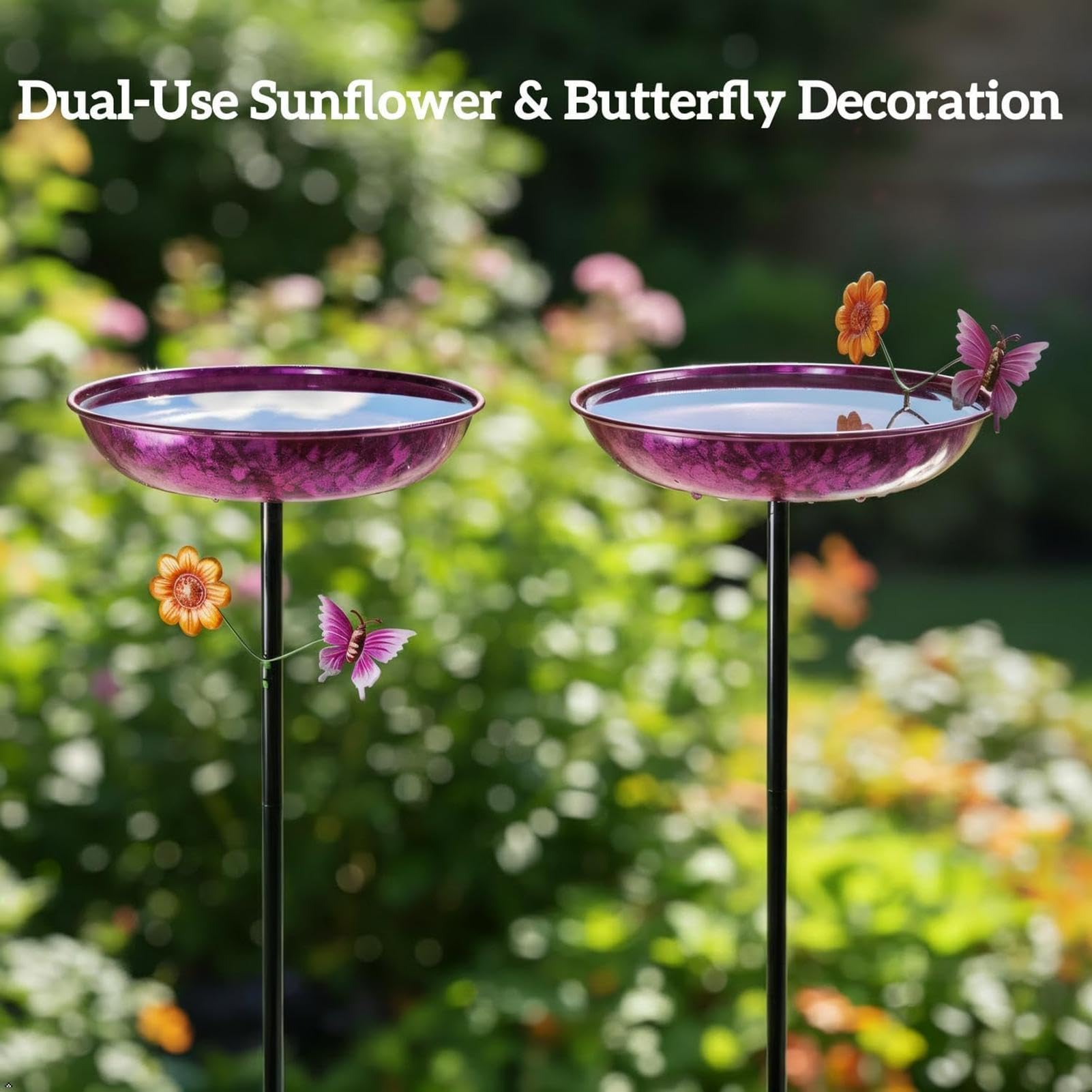 Mangiatoia decorativa per uccelli da giardino