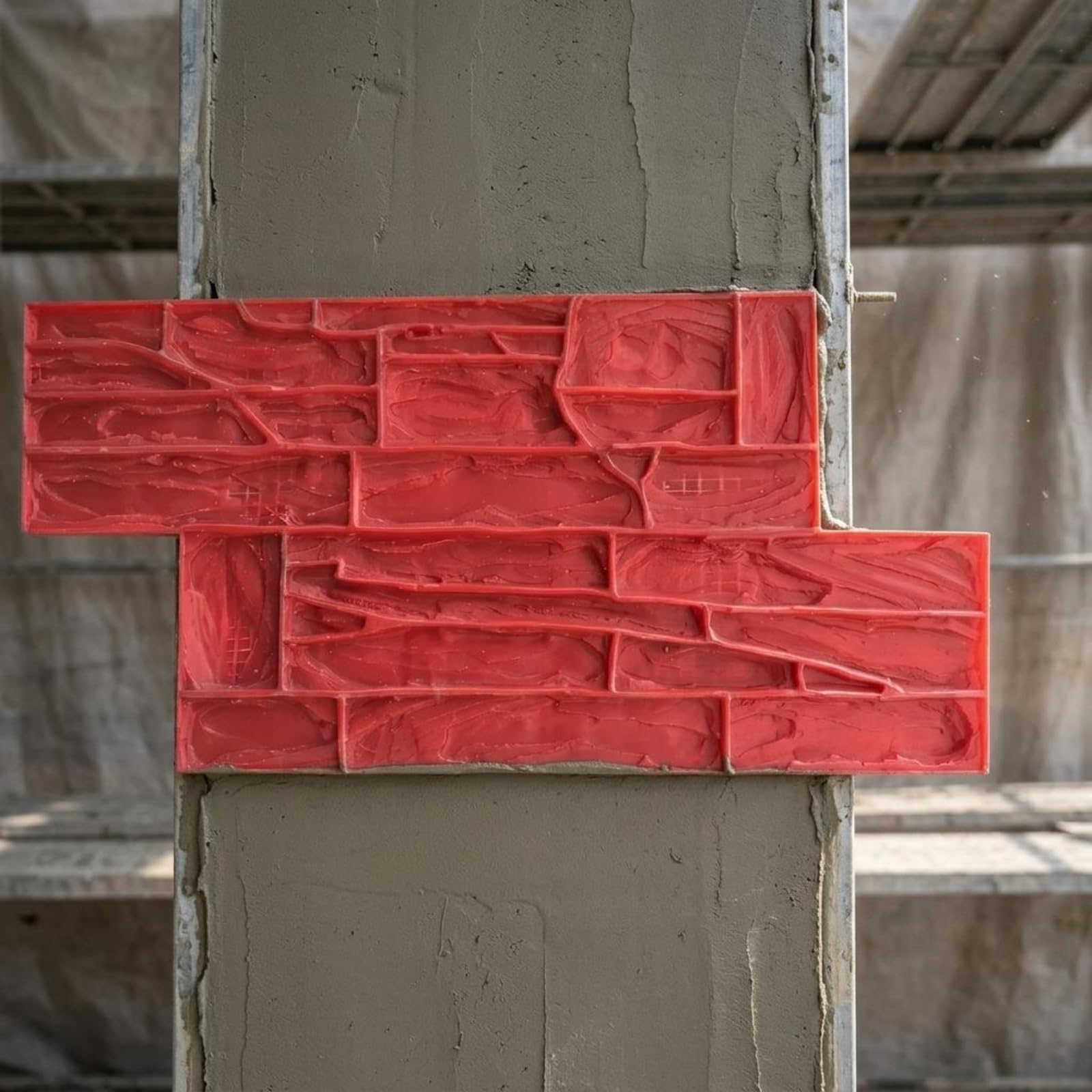 Molde Estampado Hormigón Resistente Al Desgaste Pared Piedra Uso Fácil para Albañiles, Constructores, Sendero, Molde De Ladrillo De Piedra Cultural 6030-A