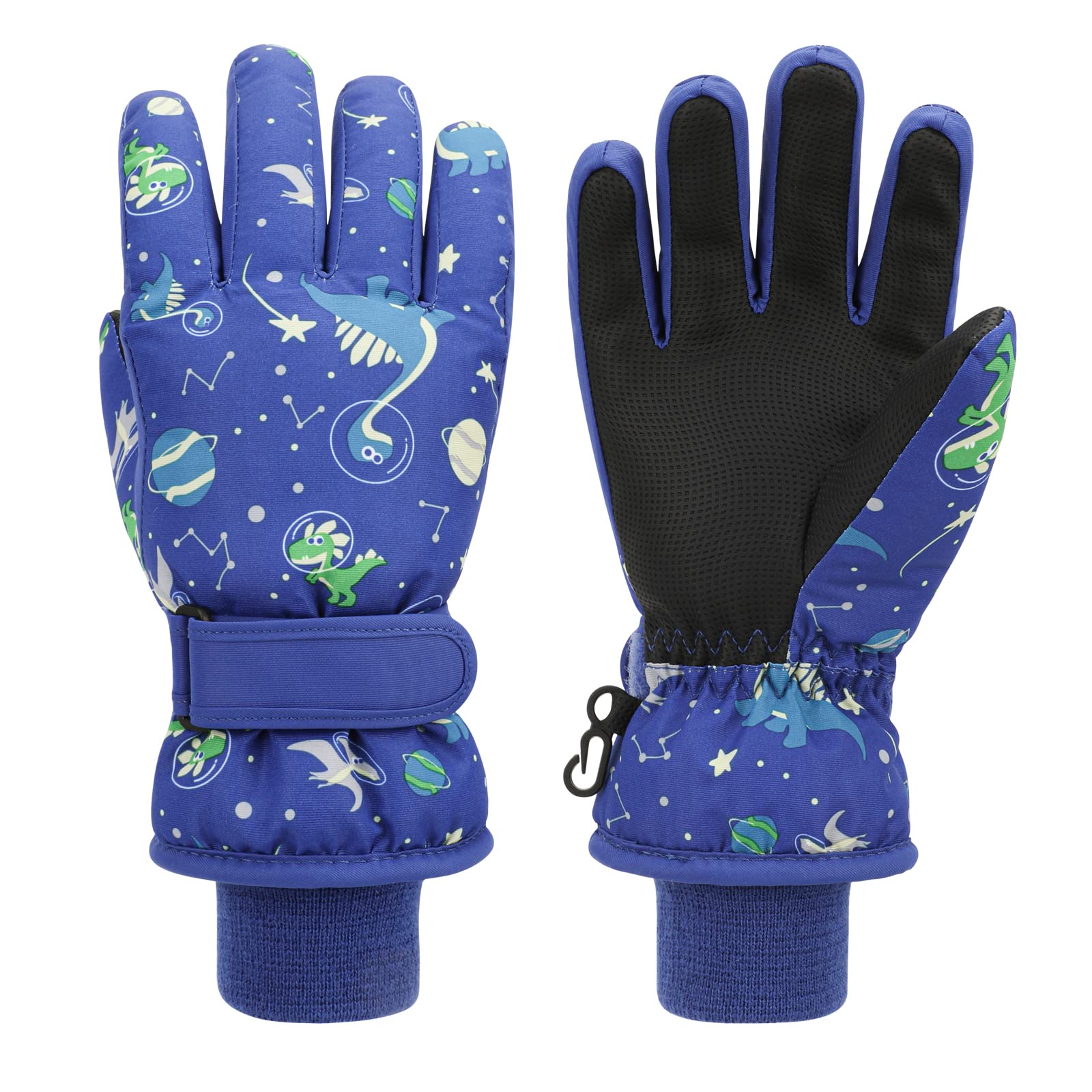 Guanti Da Sci Bambini Findway - Termici, Impermeabili, Antivento Con Palmo Antiscivolo, Per Neve E Sport - Foto 8