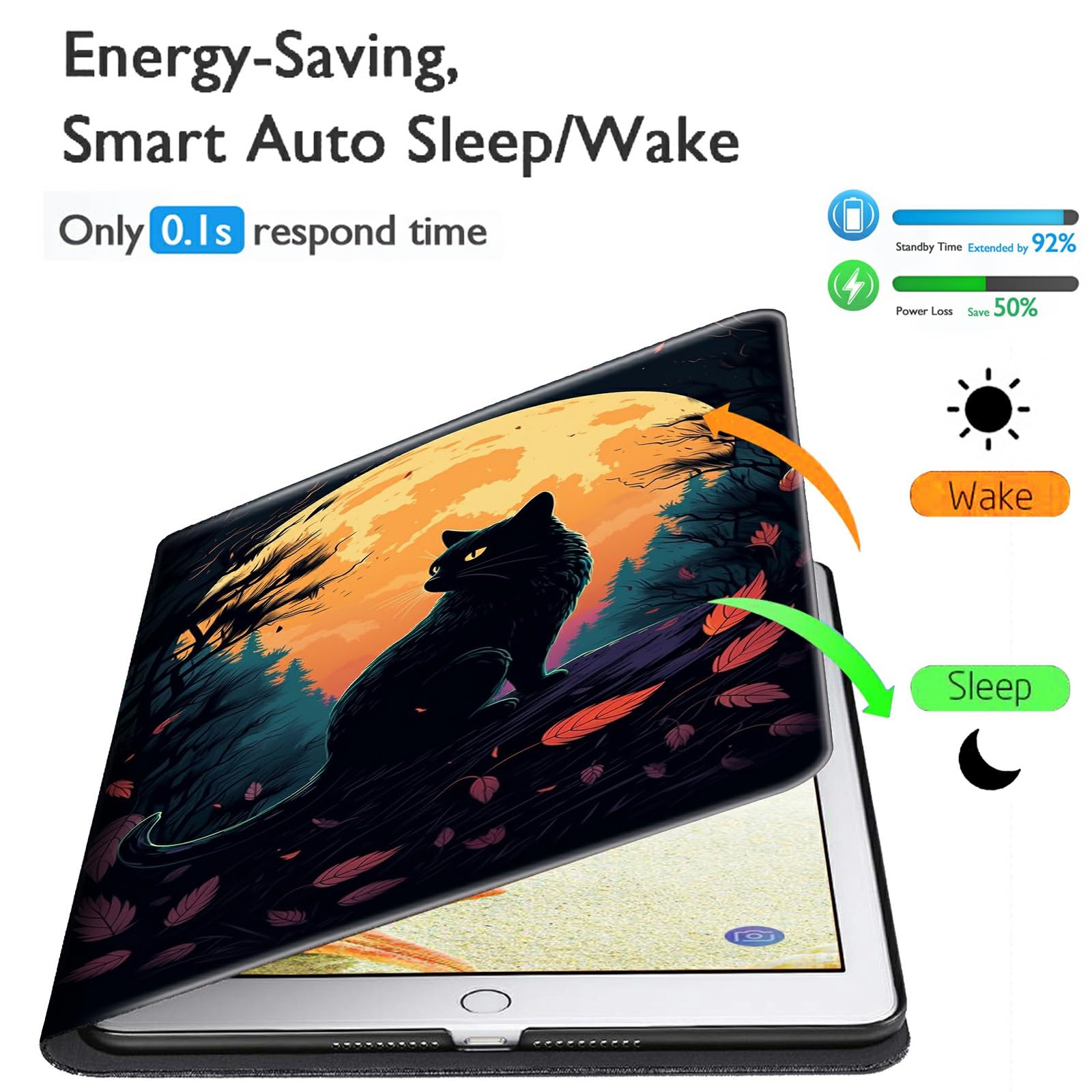 Custodia per Kindle Paperwhite di 11a generazione 2021 da 6,8 pollici e Kindle Paperwhite Signature Edition Slim Lightweight PU Leather regolabile Smart Cover con funzione di accensione/spegnimento