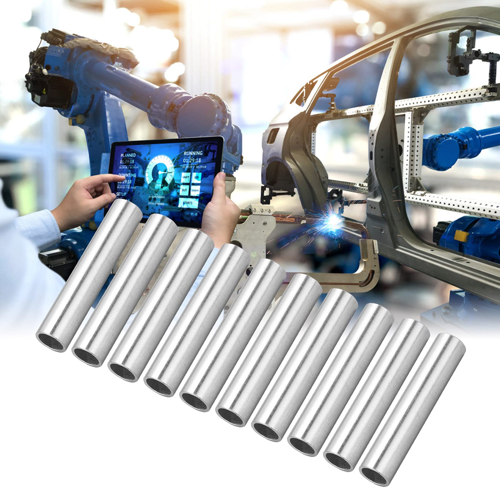 Nimomo Aluminiowa rura o ?rednicy 10 mm okr?g?a aluminiowa 10 szt. rura aluminiowa okr?g?a prosta rurka robot wsparcie narz?dzia