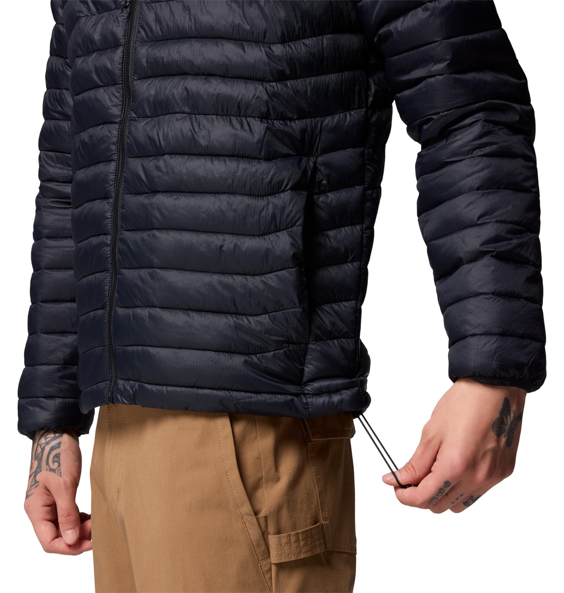 Columbia Powder Pass Hooded Jacket, Chaqueta Acolchada Con Capucha para Hombre