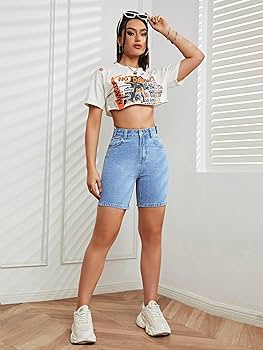 ◇THE MUSEUM VISITOR◇ CURVED ZIPPER DENIM SHORTS WASHED BLU