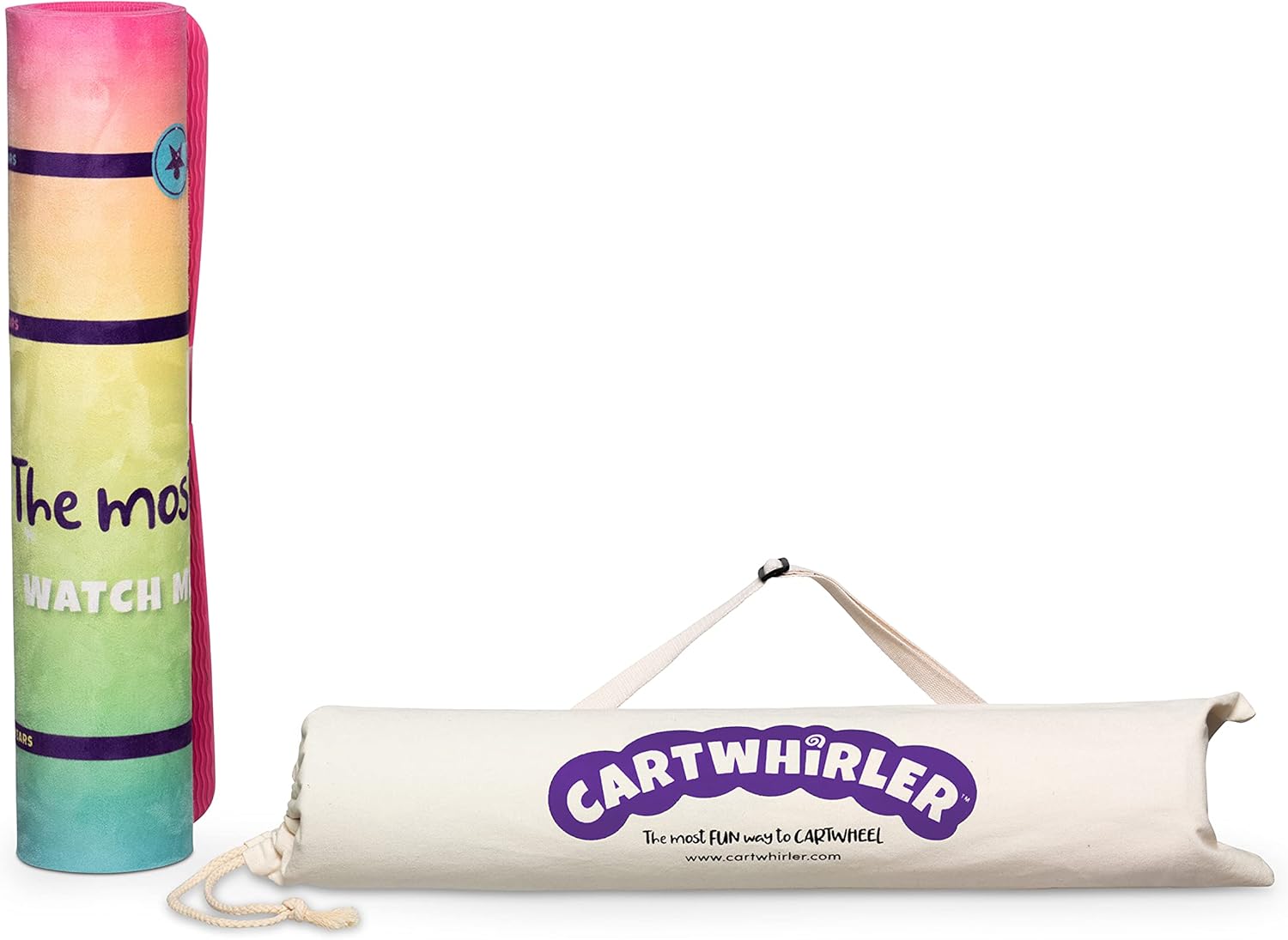 CARTWHIRLER Cartwheel Training Mat and Carrier Bag - At Home Gymnastics Mat, Toy Mats for All Kids, Yoga, Dance, And Play Mat, For Ages 4-12+, 2ft x 6ft : Sports & Outdoors