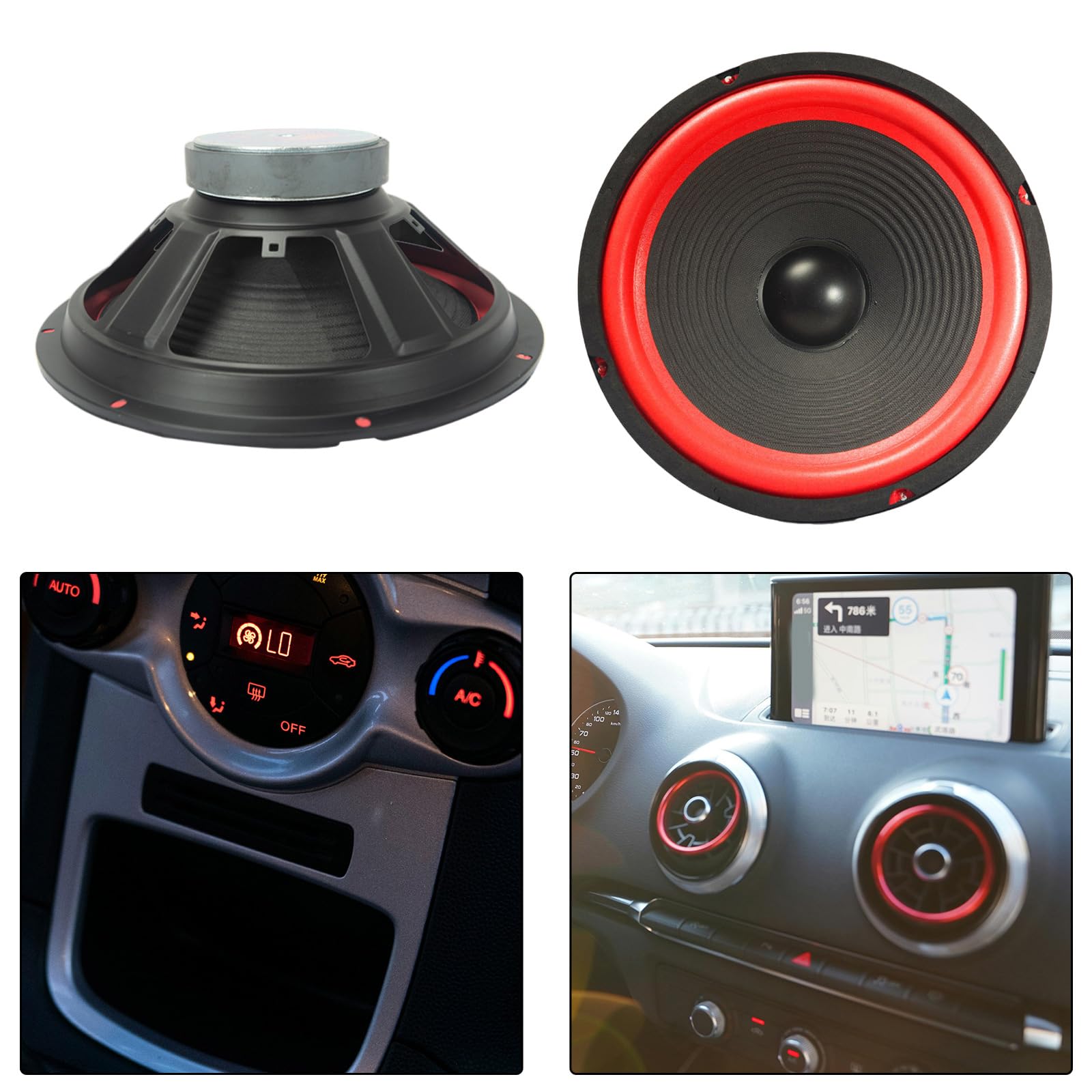 4Ohm 8 Zoll Lautsprecher Subwoofer Auto Stereo Lautsprecher Fahrzeug Tür Musik Stereo Vollständige Frequenz Subwoofer Lautsprecher