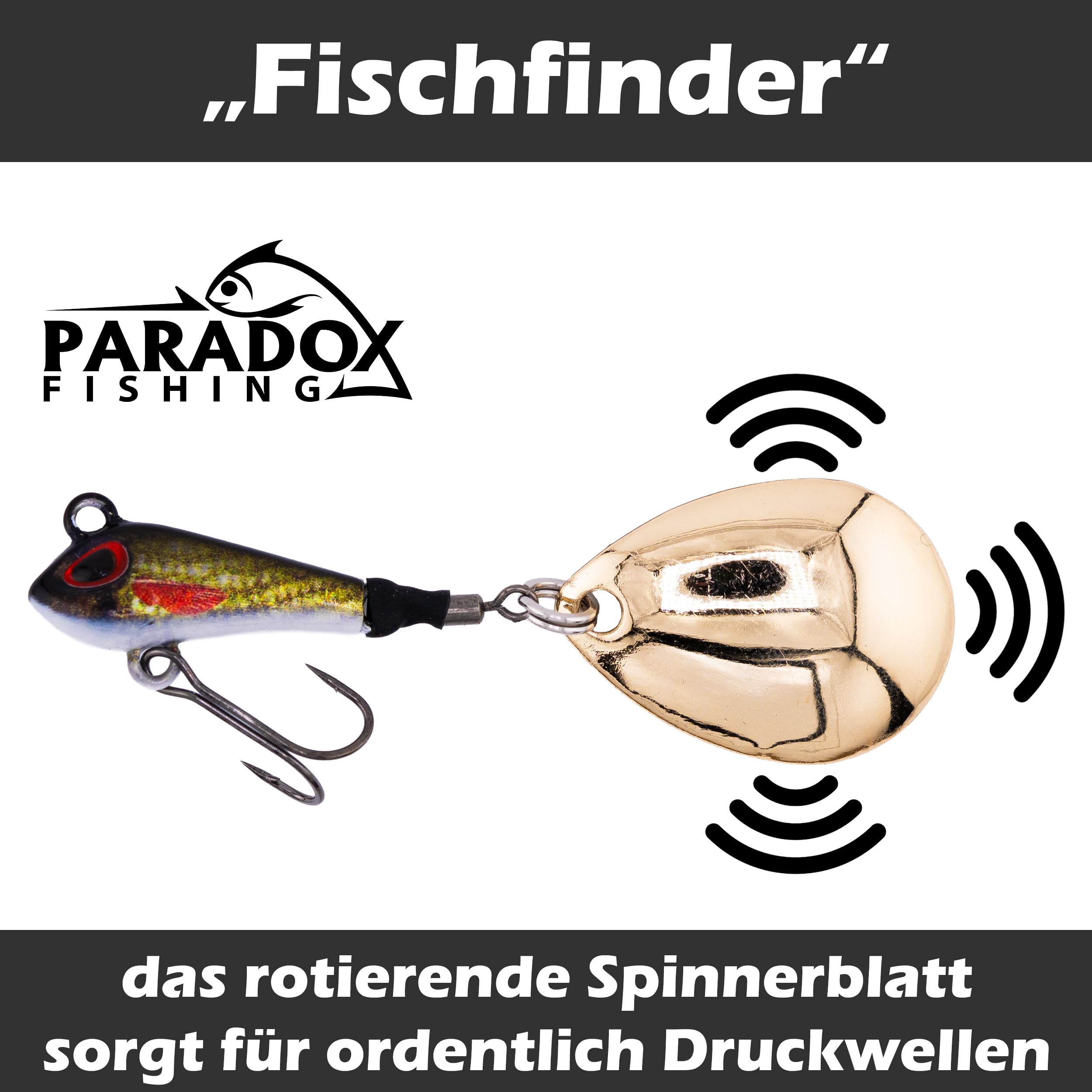 Paradox Fishing Jig Spinner zestaw 5 sztuk 6 g/10 g/15 g/20 g/25 g Delusory Spin Jig do łowienia okonia, przynęty na okonie, sandacze, szczupaki, spinningowe przynęty – optymalna przynęta na okonie
