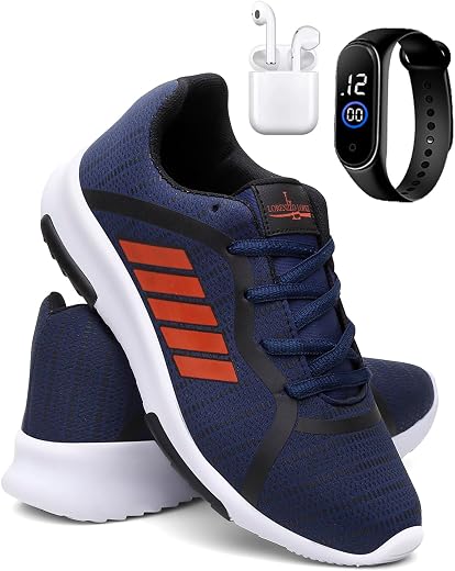 Kit Tênis Masculino Esporte Corrida Academia Macio + Relógio e Fone