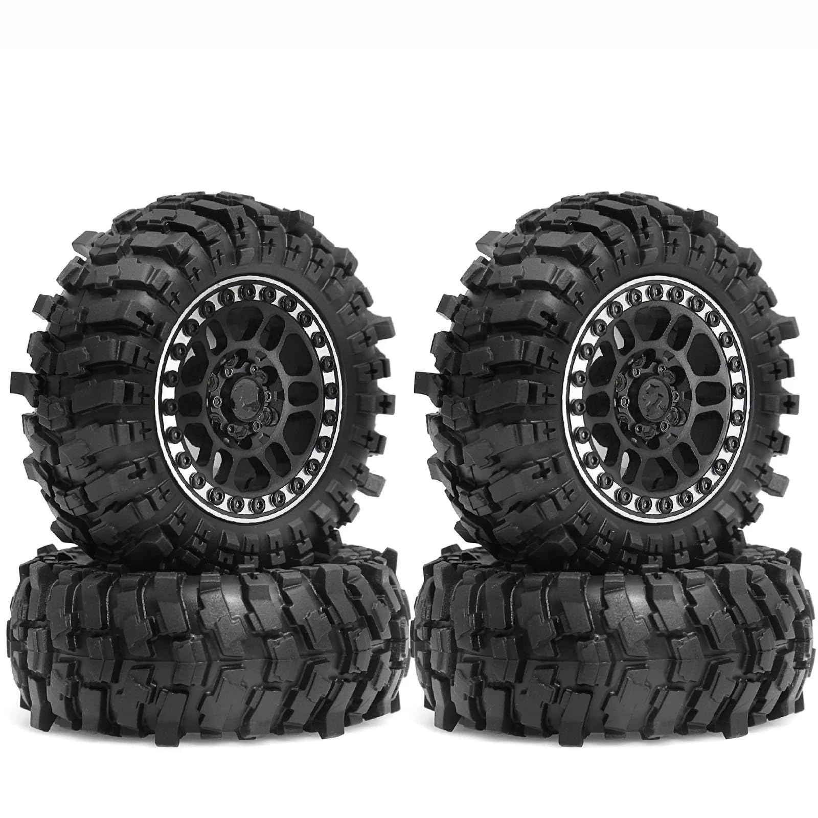 para TRX4 para Axial para SCX10 para Redcat Gen8 1:10 4 Uds 87mm 1,9 "Goma Todo Neumáticos Ruedas Todoterreno RC Piezas Coche para Rock Crawler Piezas Repuesto RC