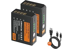 Fuji NP-W126S 2-Pack Battery Replacement for Fuji Cameras