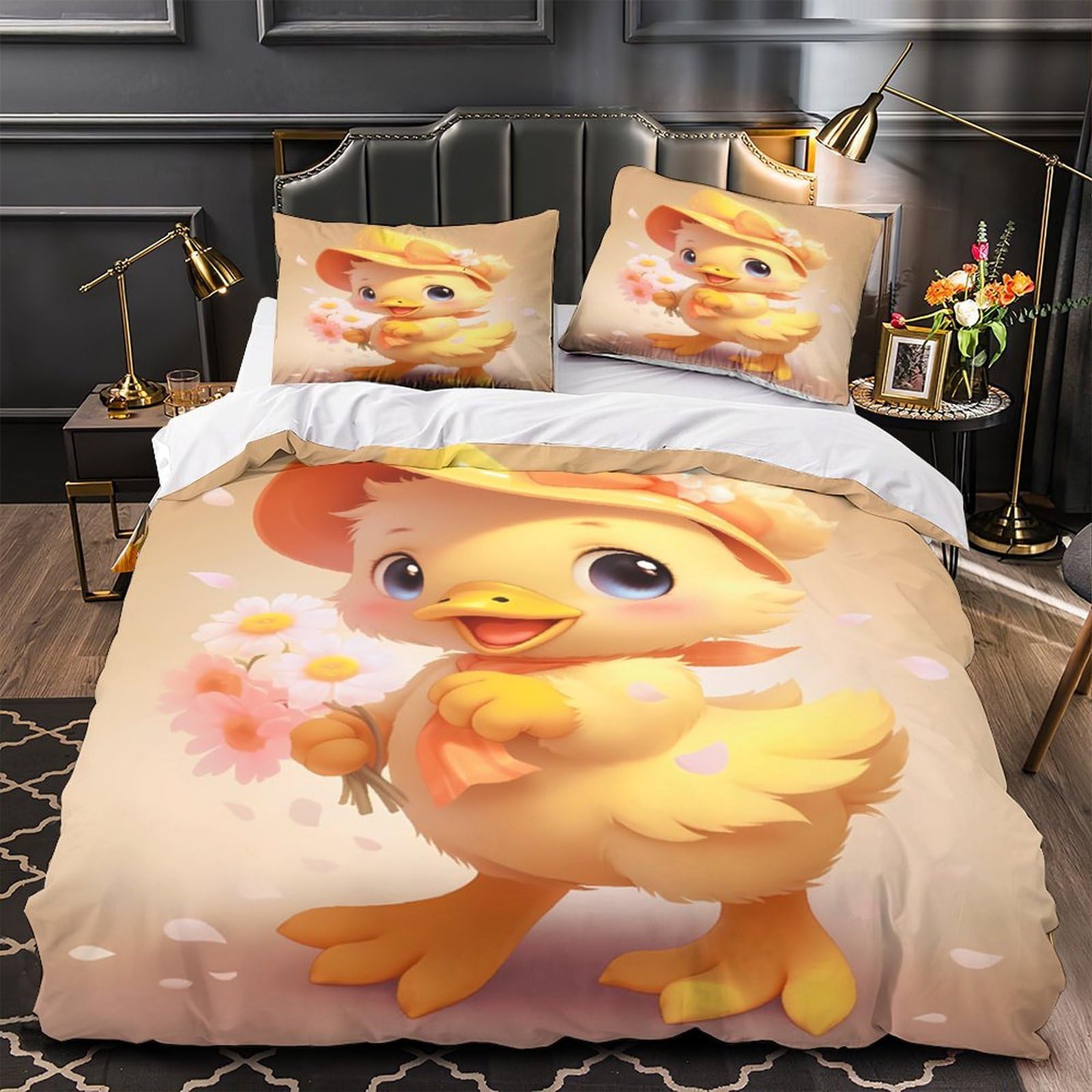 Housse de couette caneton pour une ambiance de printemps