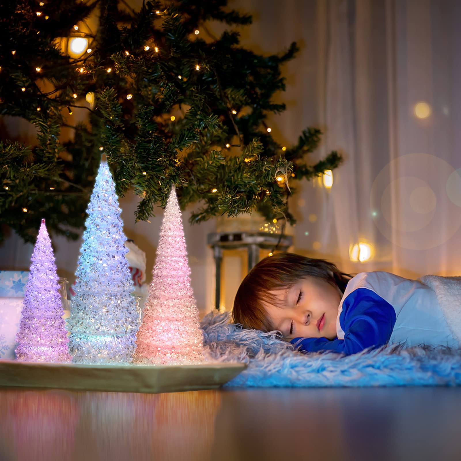 Amazon.co.jp: クリスマスツリー LEDグリッタークリスマスツリー