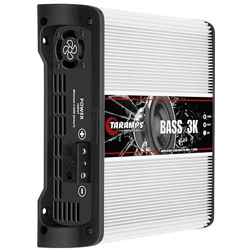 Miniatura 2 de Taramps BASS 3k 1 Ohm 1 canal Mosfet amplificador 3000 vatios RMS, monobloque, filtro subsónico, cruce de paso bajo, refuerzo de graves, RCA, clase