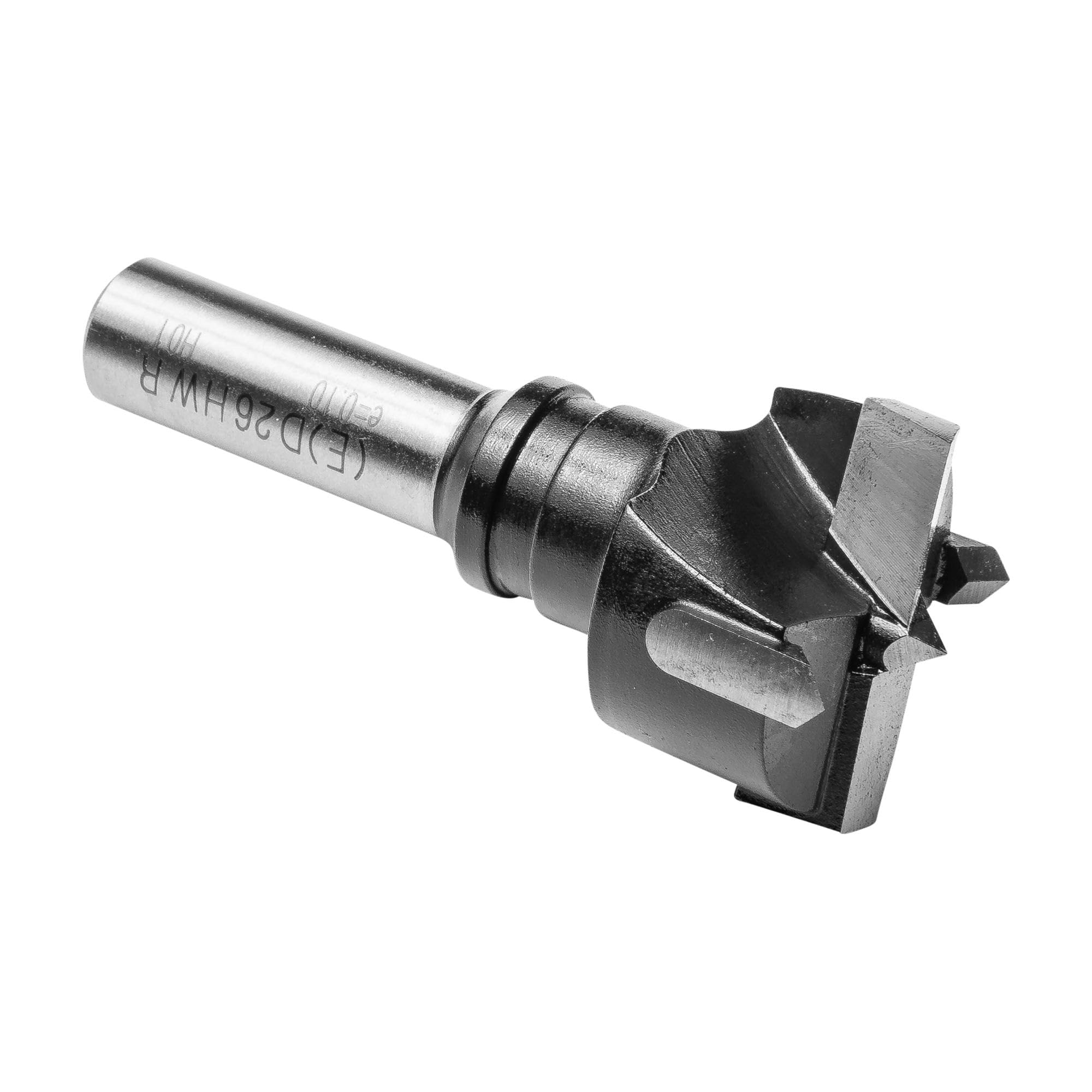 ENT 21274 Wiertlo do glowic cylindrów z powierzchnia mocujaca w wegliku, chwyt (S) 10 mm, srednica (D) 26 mm, L 57 mm, prawe