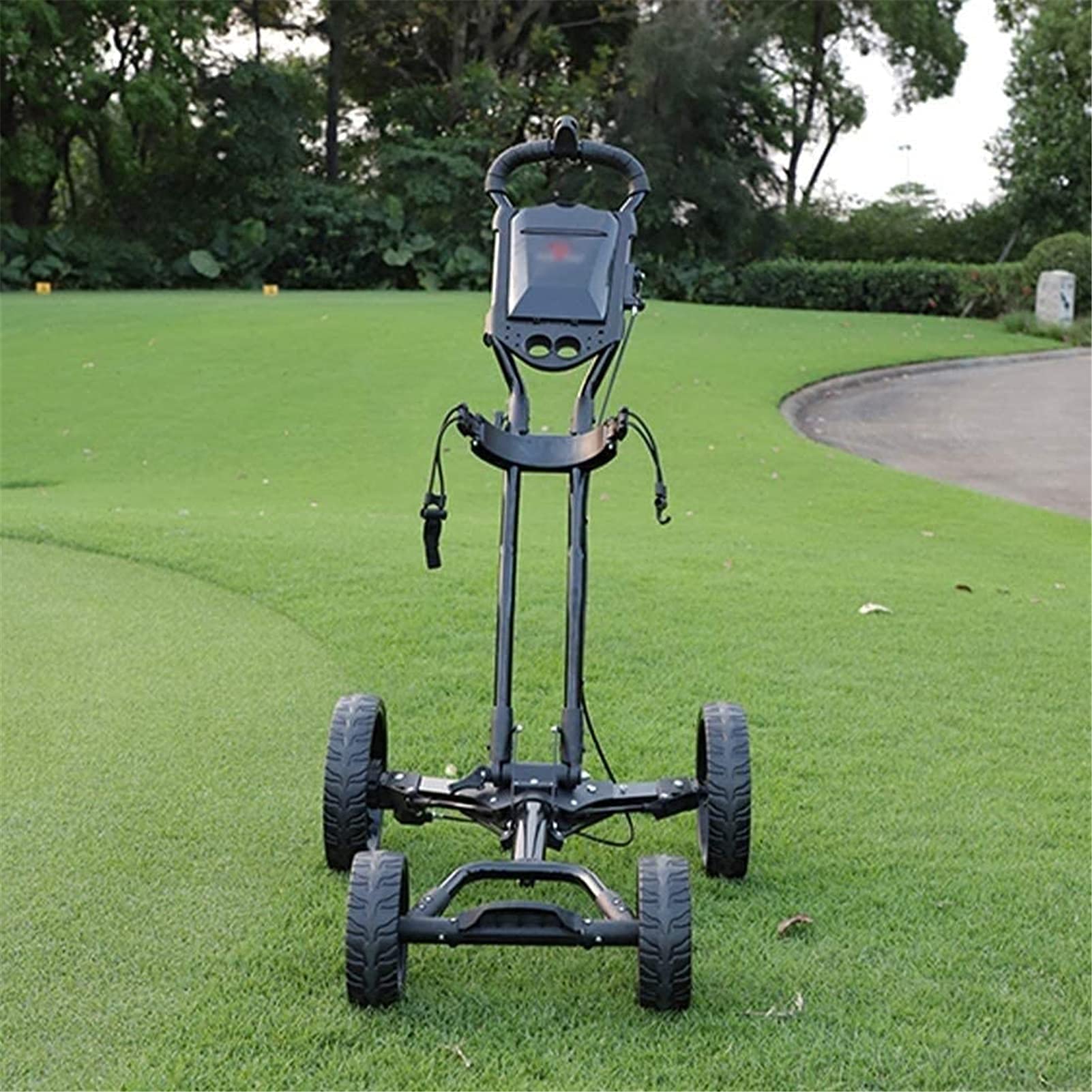 Carrito de Golf Carritos de Golf Carrito de Golf de 4 Ruedas Plegable | Golf fácil de Abrir y Cerrar con Porta Paraguas Carros de Golf