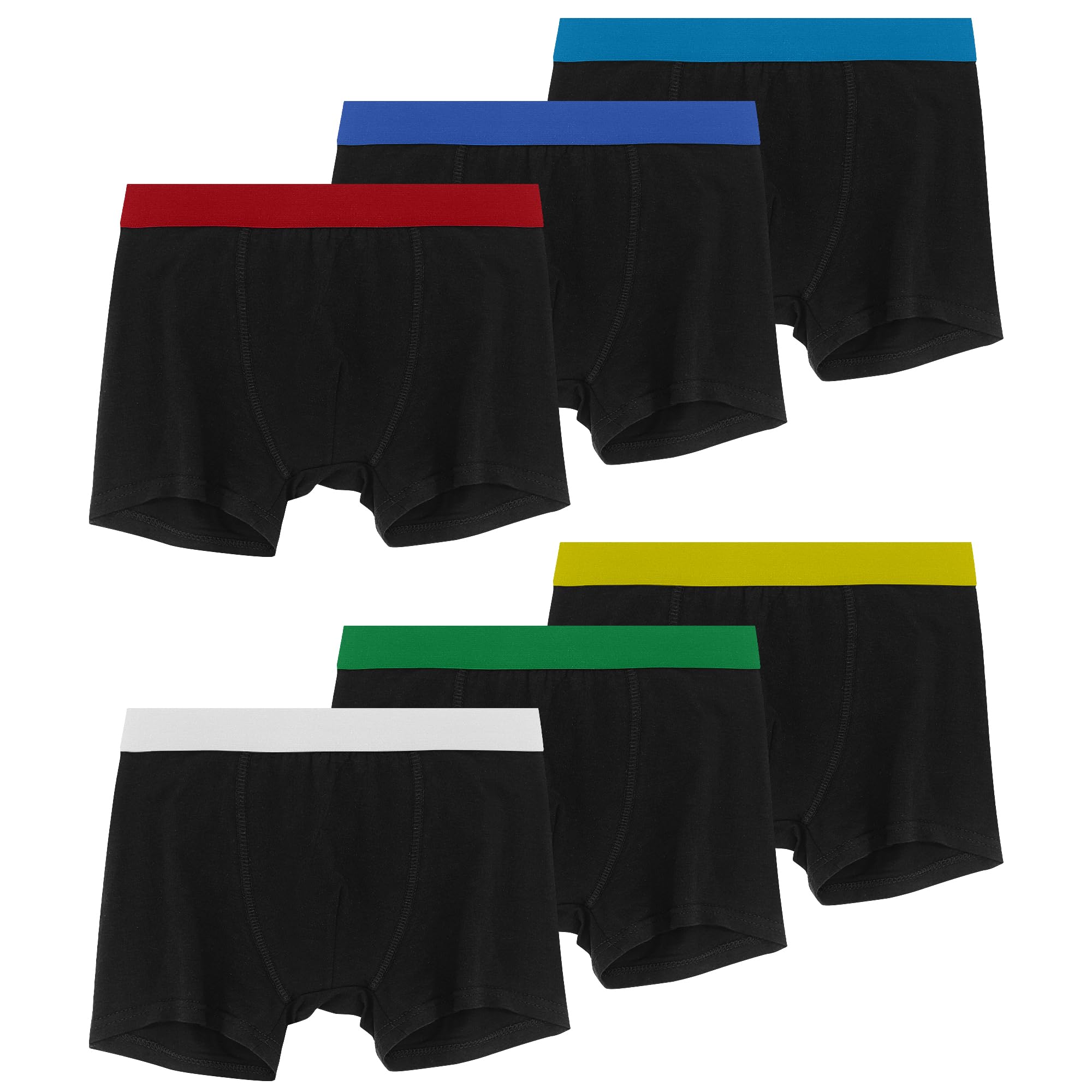 Geyuwoz Boys Boxer Briefs Kids Cotton Stretchy Boxer Briefs Underwear Multipacks 8-16 Years