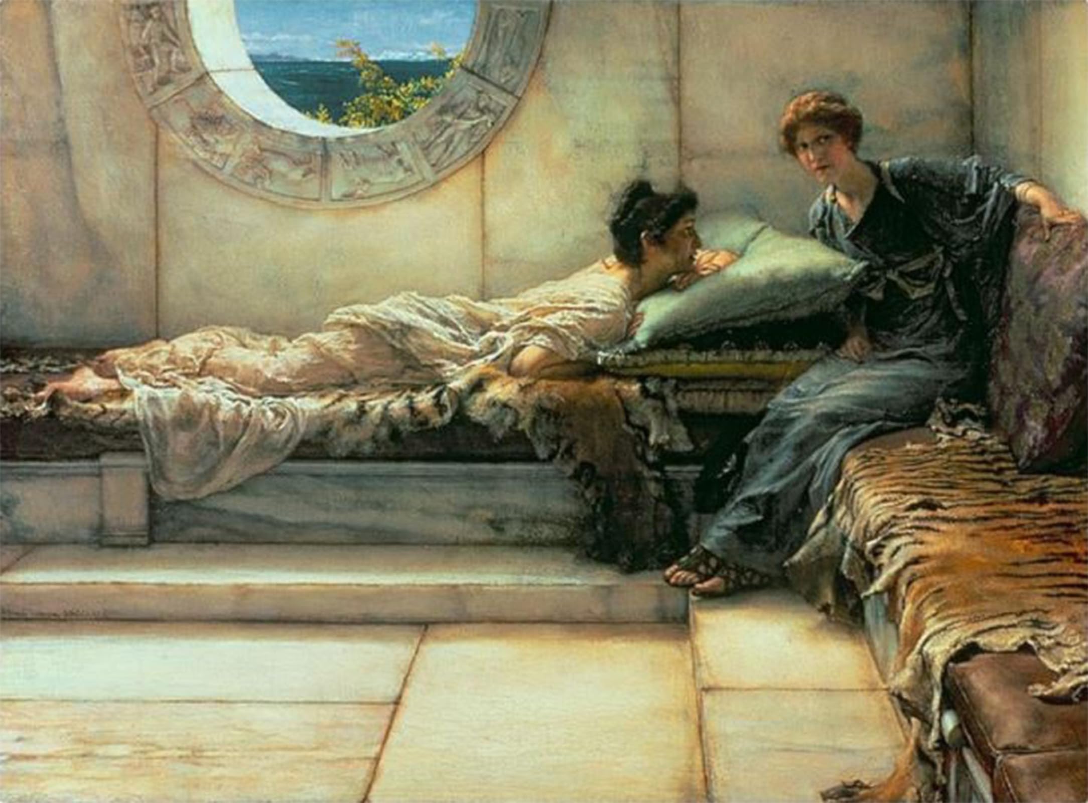 POSTERIIk Vintage Print Pop Art Landscape Artwork the Secret by Lawrence Alma-tadema Art Prints for Office Home Decor 60x90cm