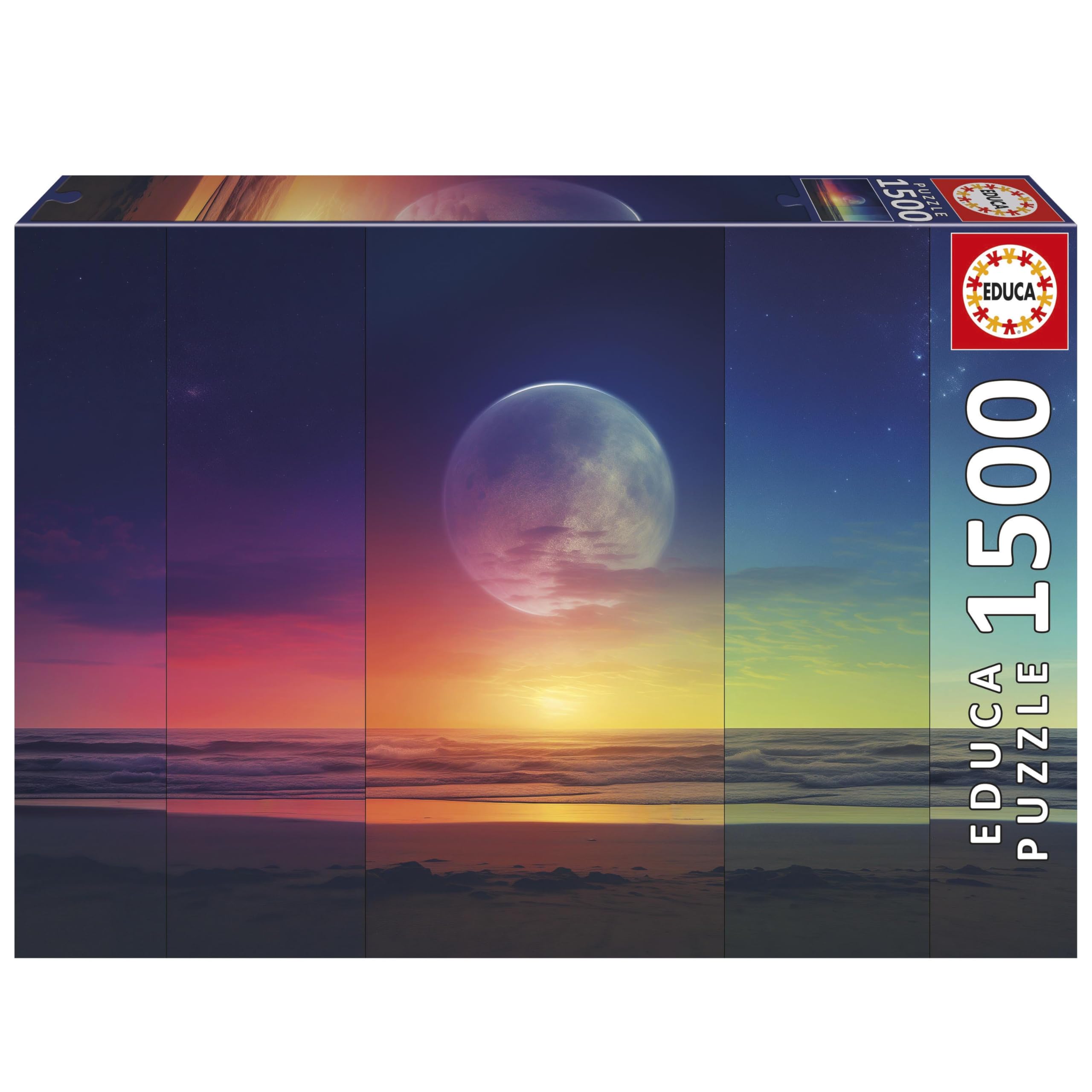 Educa - 1500 Piece Cosmic Phases Jigsaw Puzzle for Adults | Space Night Sky Galaxy Theme Relaxation Gift | Ages 14+ (20570)
