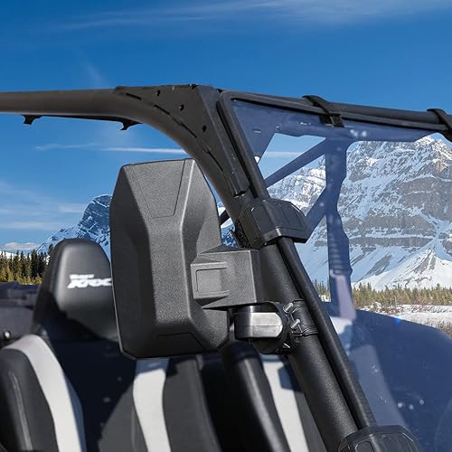 Miniatura 7 de UTV Teryx - Espejos laterales plegables ajustables, HAKA TOUGH UTV con alto impacto inastillable templado convexo compatible con Kawasaki Teryx KRX