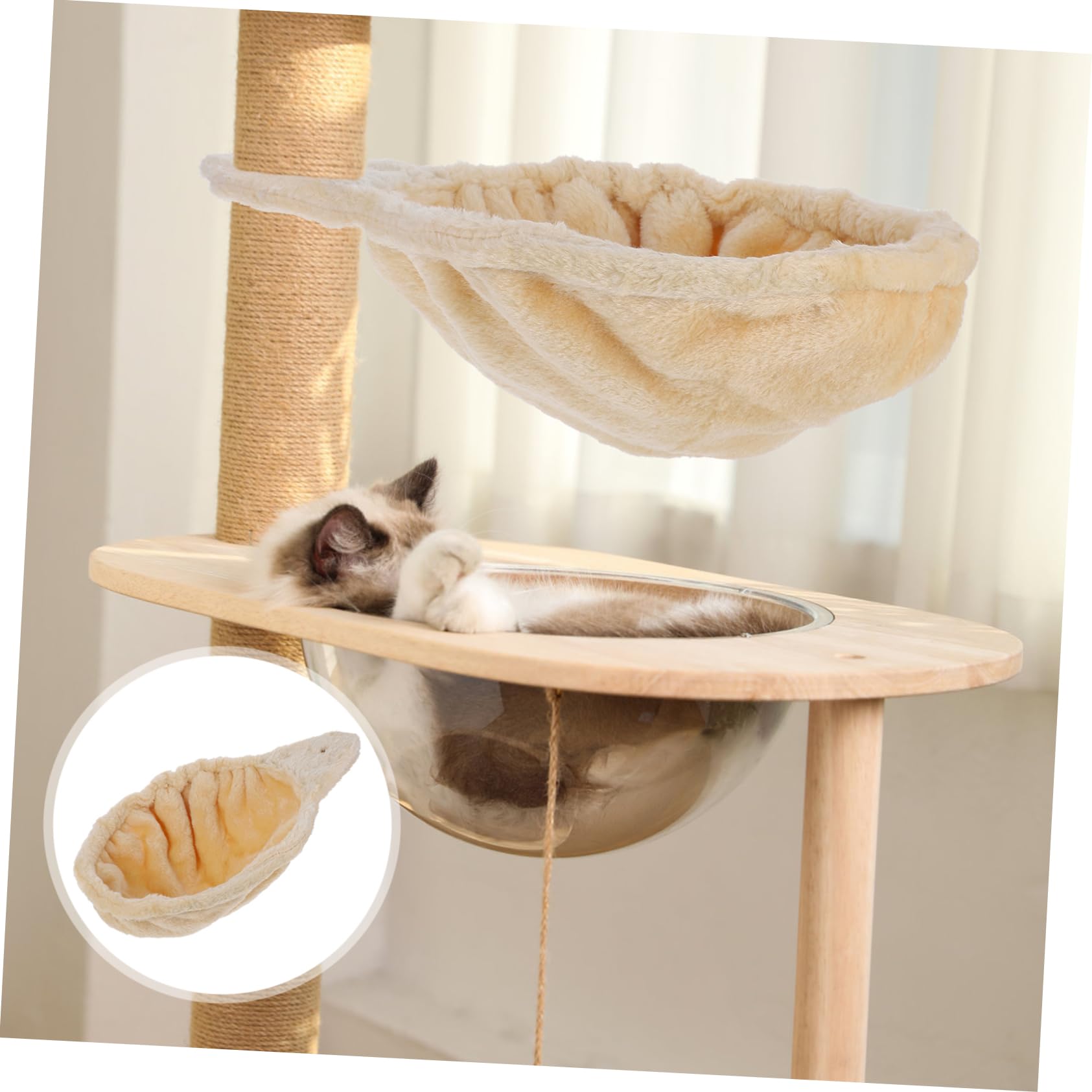 Cat Tree Hammock Per Gatti Culla Morbida Con Accessori Per Arrampicata e Giochi Letto Per Gatti Da Design Elegante e Funzionale Per Attività Fisica e Riposo