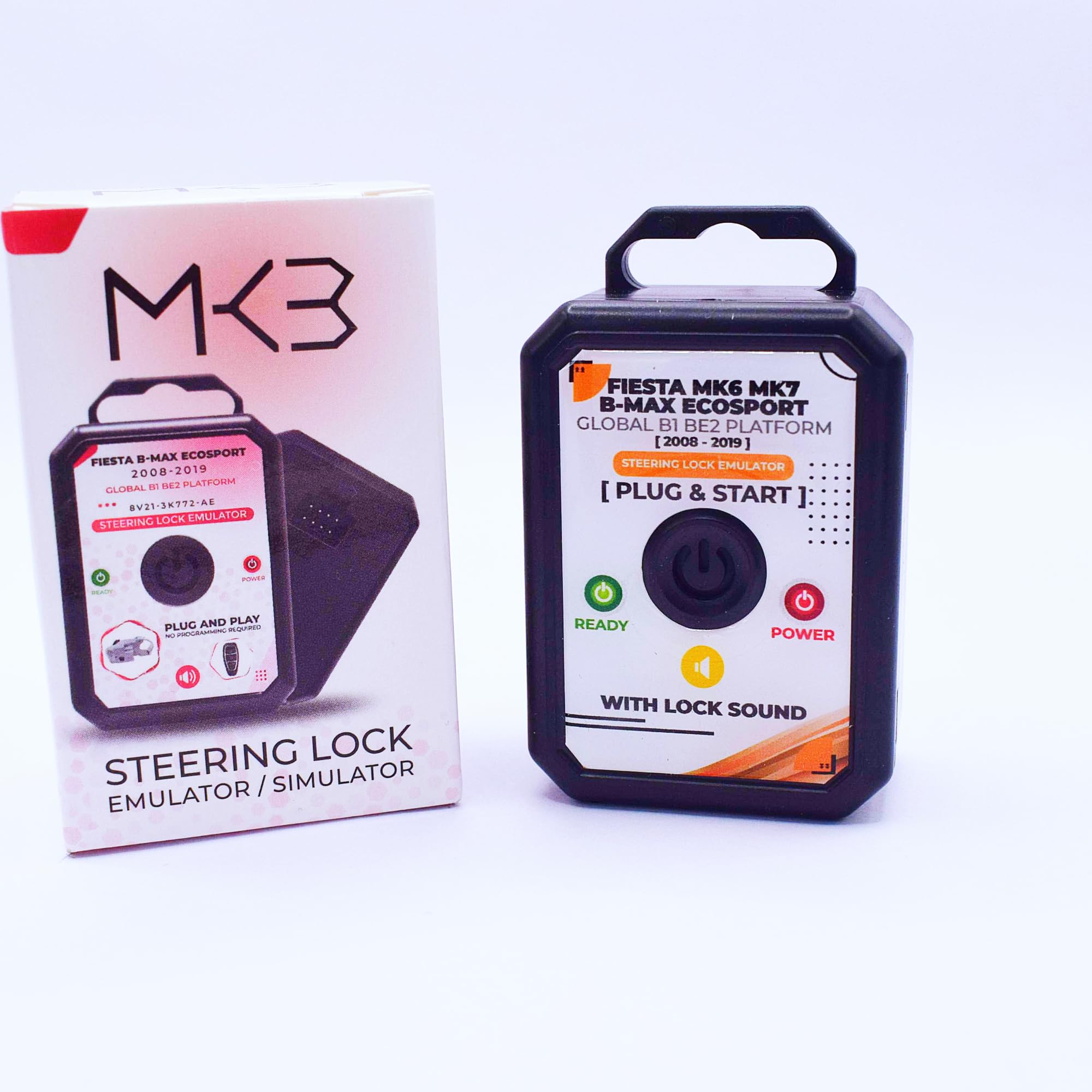 MK3 Steering Lock Emulator - ESL ELV for Fiesta B-MAX EcoSport 2008-2019 Global B1 BE2 Platform Steering Lock Emulator Simulator, Compatible Part: 8V21-3K772-AE