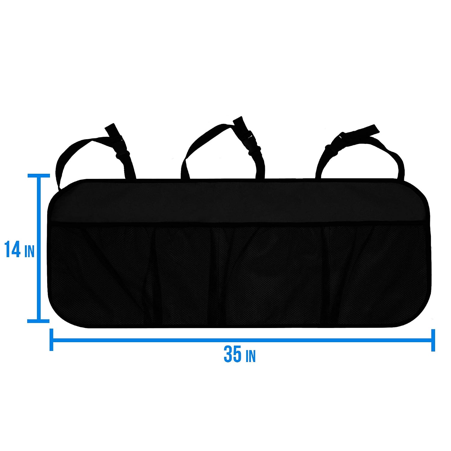 FH Group E-Z Travel Multi-Pocket Trunk Organizer, (GRAY) Universal Fit, Waterproof Large Capacity Hanging Car Organizer Seat Back Protectors Multi-Pocket Car Travel Storage Durable Foldable Storage image 5