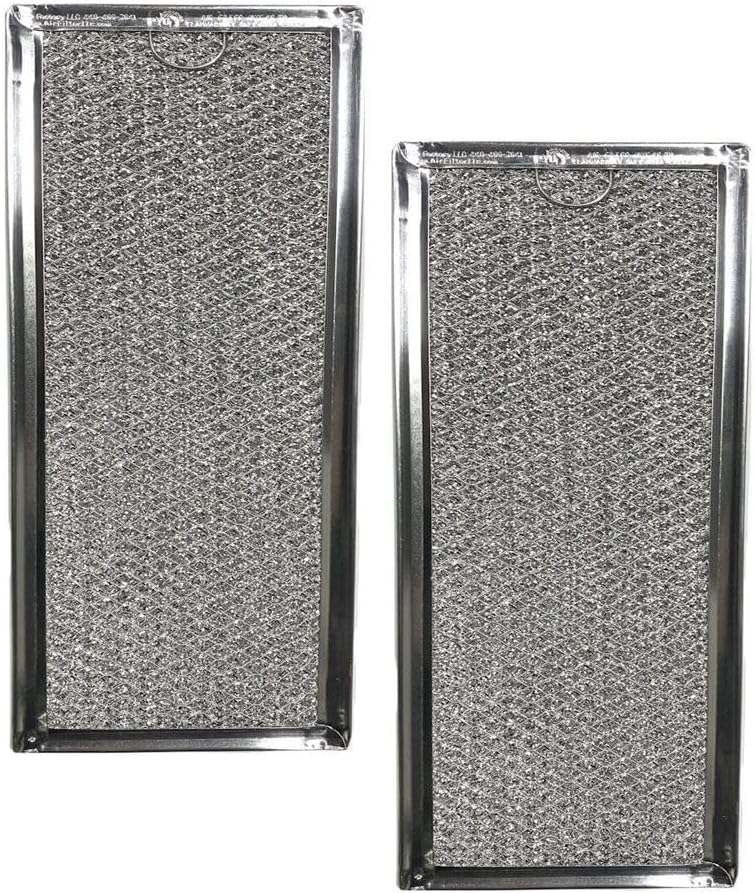 (2 PACK) COMPATIBLE Replacement for GE PS227998 ALUMINUM GREASE MICROWAVE FILTER REPLACEMENTS