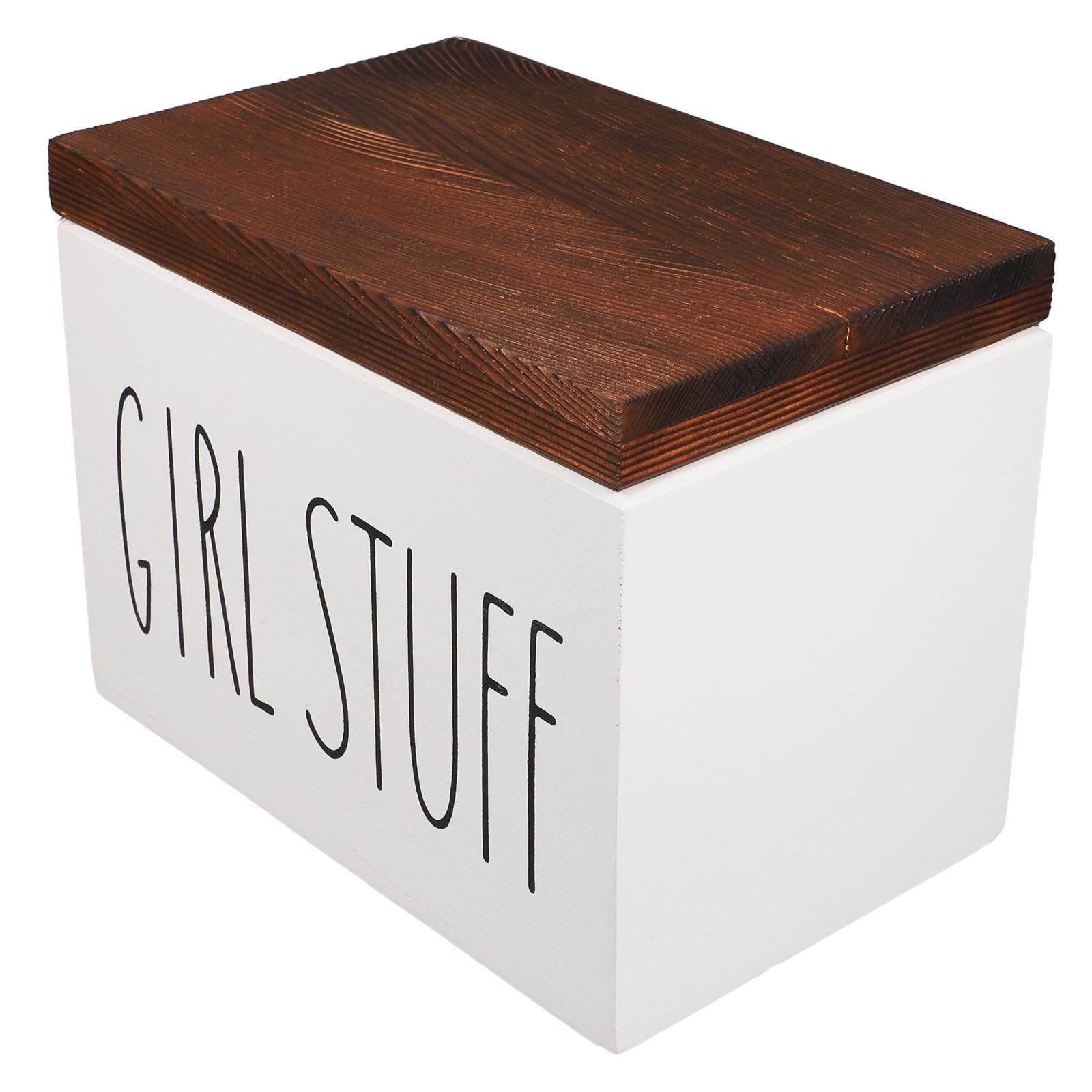 Boîte de rangement en bois pour serviettes hygiéniques : accessoire déco de salle de bain