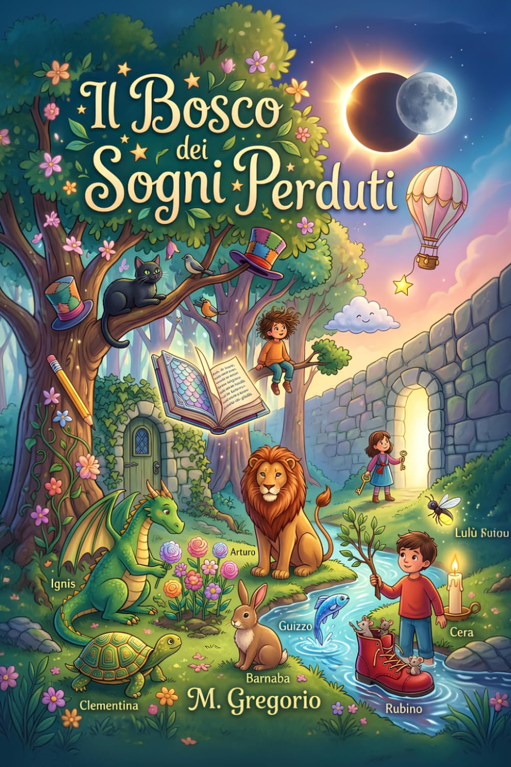 Il Bosco dei Sogni Perduti: 20 Racconti illustrati a colori per bambini. Fiabe della buonanotte su sogni e coraggio. Libro di favole magiche per piccoli lettori. Storie per Bambini Coraggiosi.