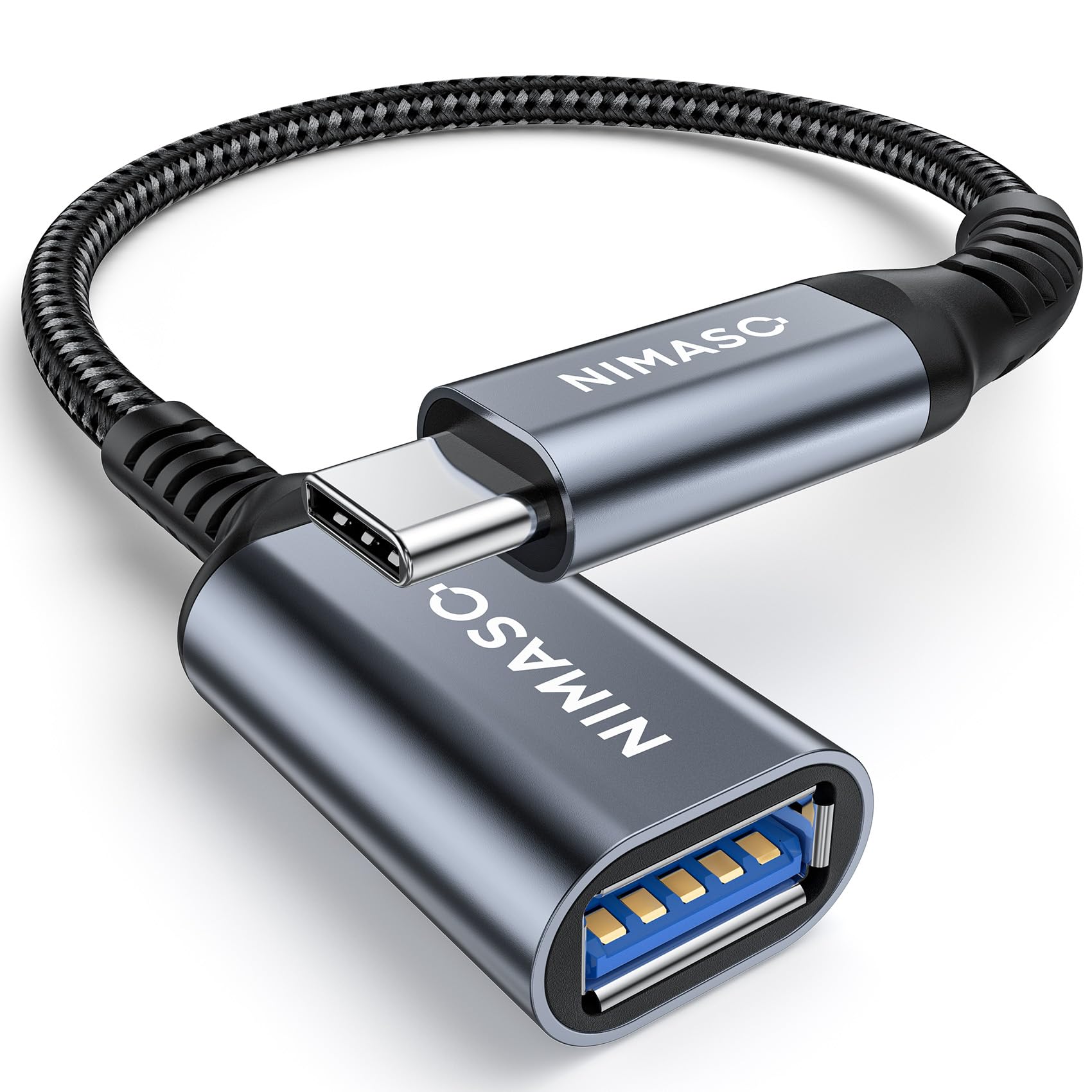 NIMASO USB C 変換アダプタ Type C - USB 3.0メス 20CM OTGケーブル