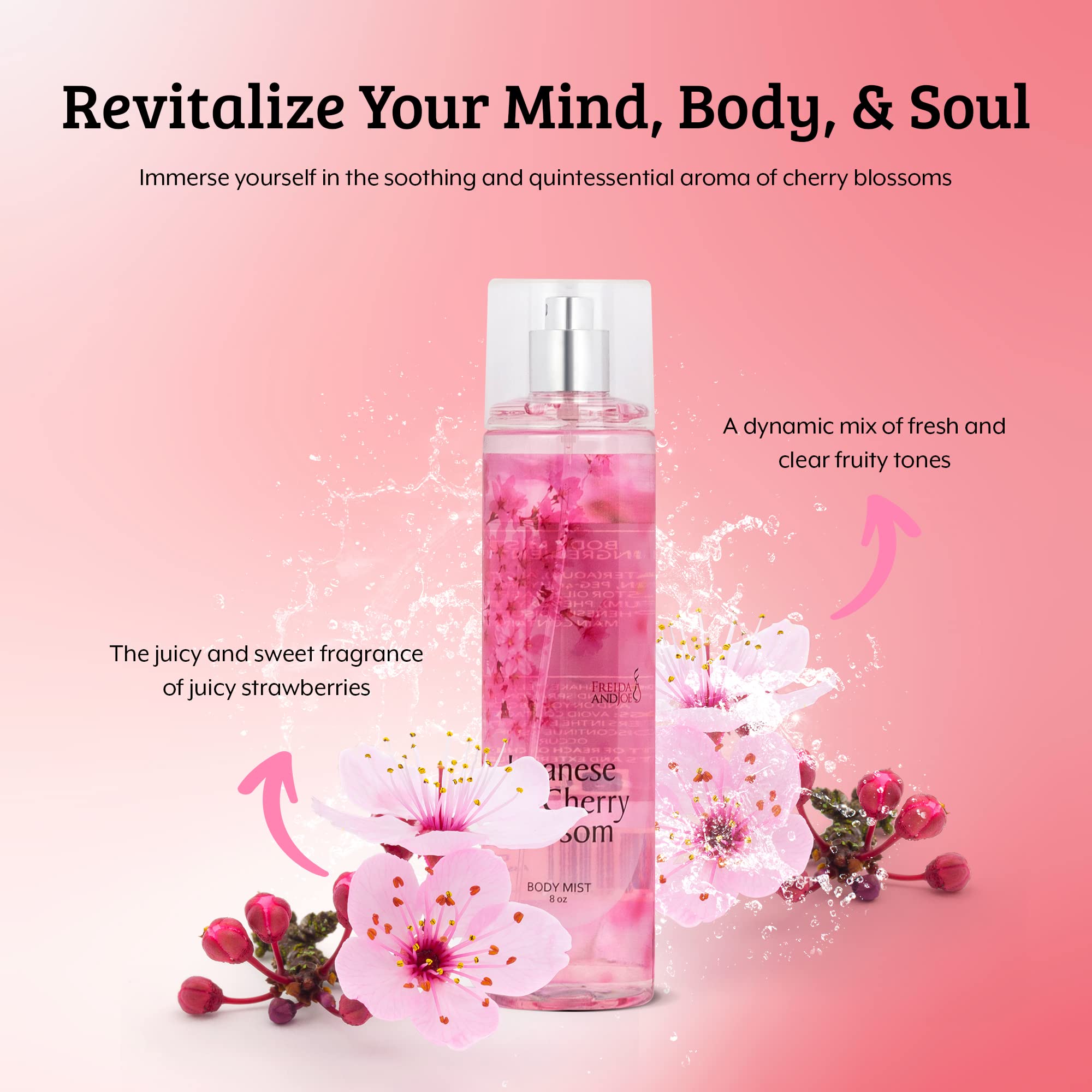 Amazon.com : Freida and Joe Cherry Blossom Body Mist: A Luxurious