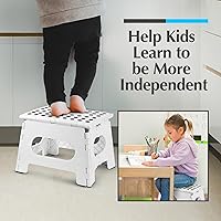 Vista 6 de Handy Laundry Taburete Escalón Plegable Ligero - Lo Suficientemente Resistente para Soportar Adultos y Lo Suficientemente Seguro para Niños - Se