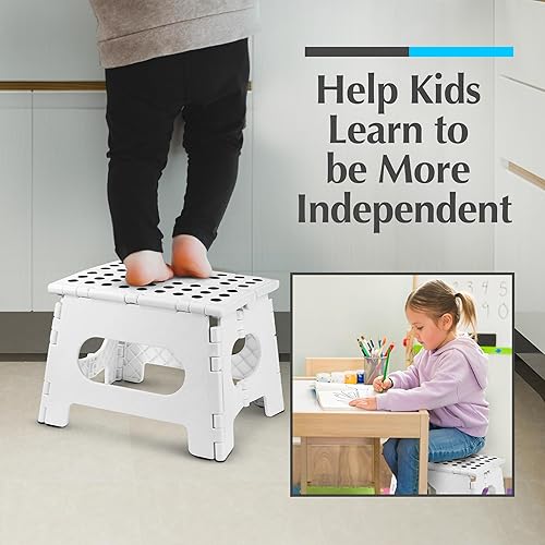 Miniatura 6 de Handy Laundry - Taburete plegable ligero - Resistente para soportar adultos y seguro para niños Se abre fácilmente con un solo movimiento Ideal para