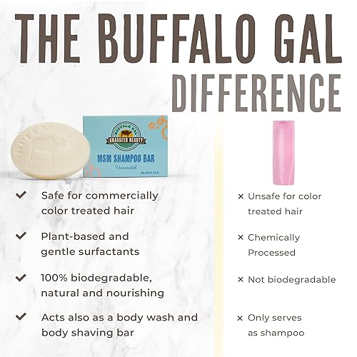Miniatura 8 de MSM + Tallow - Champú sólido para el crecimiento del cabello para un cabello suave y saludable, pH equilibrado, sin sulfatos, sin silicona, sin