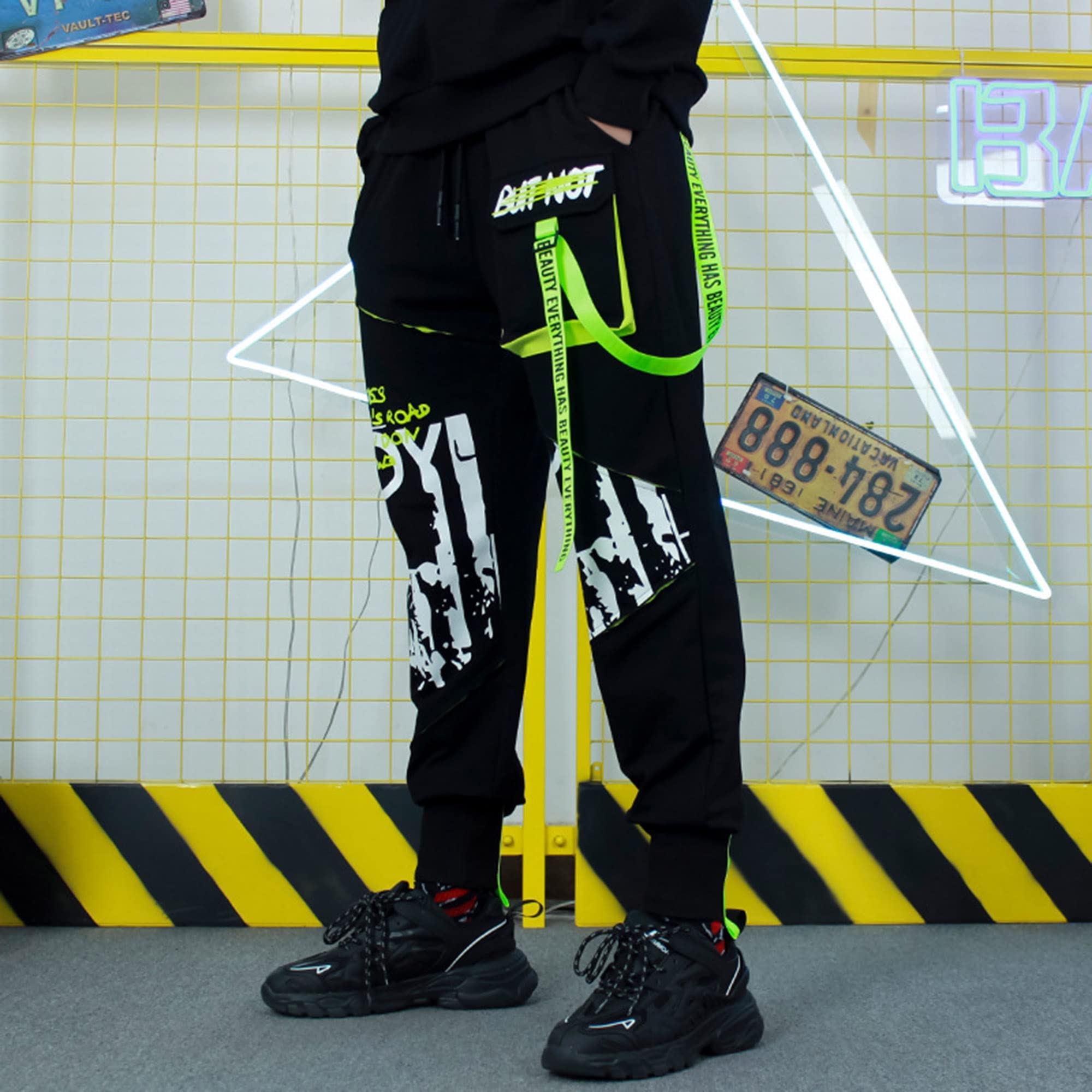 XYXIONGMAO Techwear Cargo Tactical Hip Hop Harem Streetwear Pantaloni Allentati Casual Tuta Sportiva Funzionale