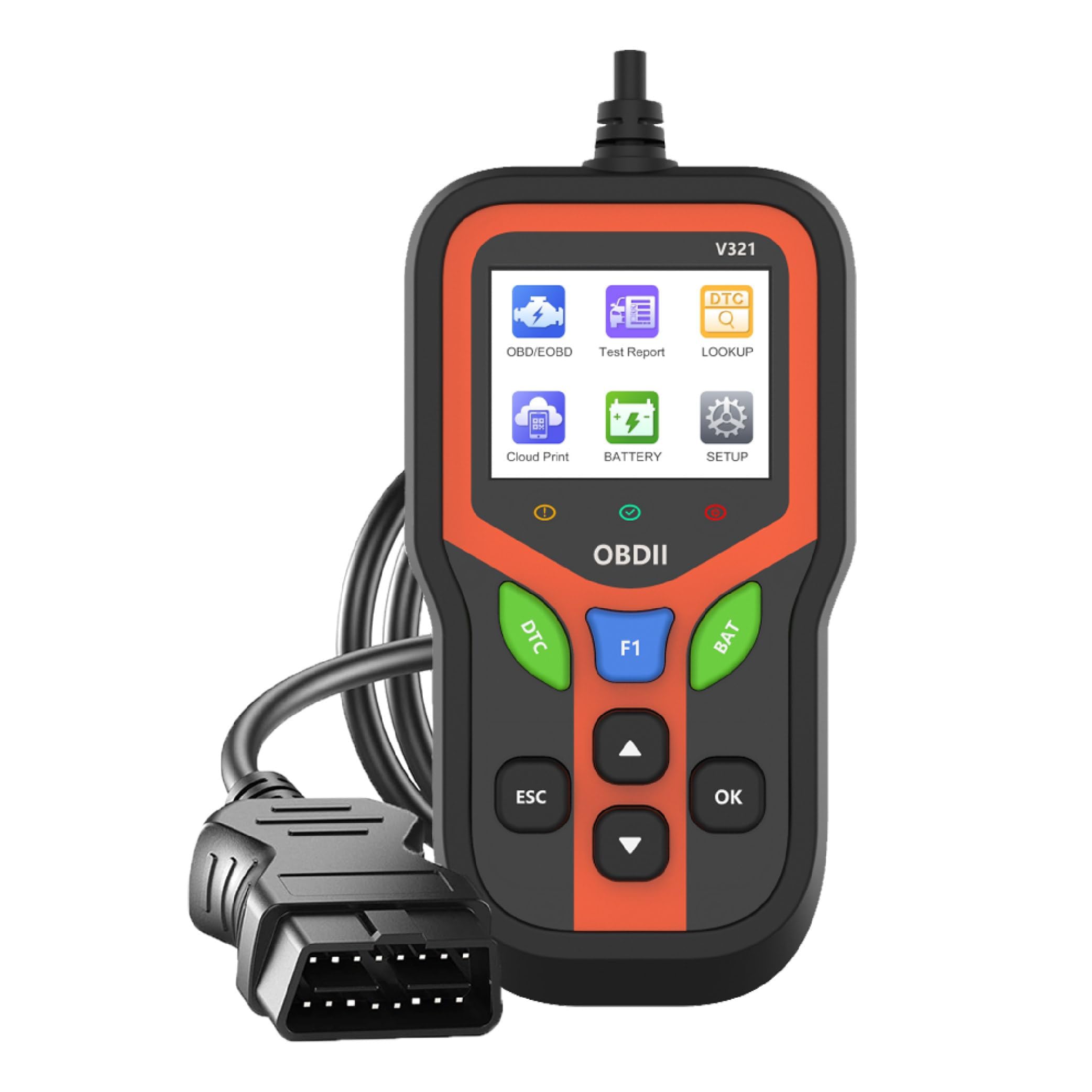 Skaner V500 OBD2 Narzędzie diagnostyczne Czytnik kodów dla Hyundai Coupe/Tiburon 1996-2008 Diagnostyczny Strumień danych silnika