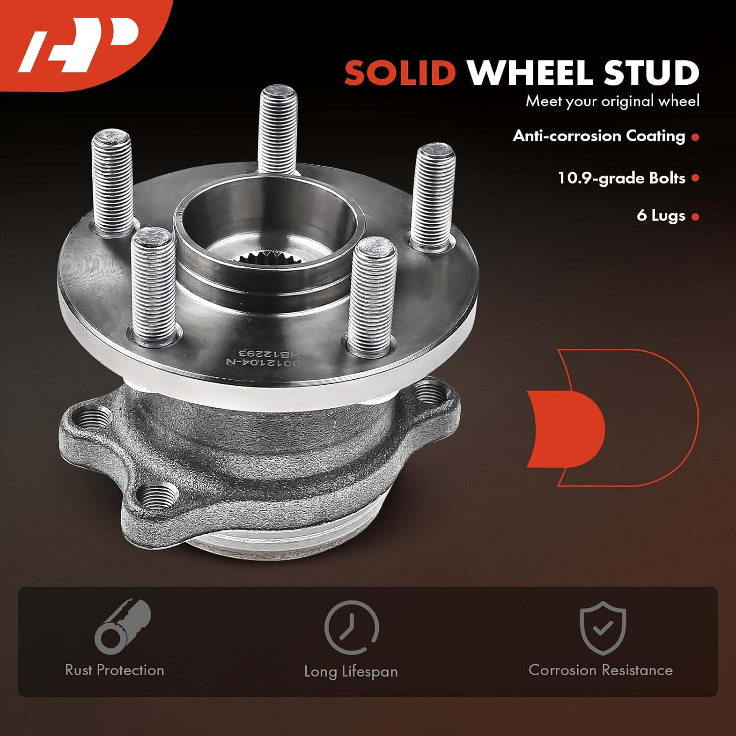 A-Premium 2 x Rear Wheel Bearing and Hub Assembly with 5-Lug Compatible with Subaru Outback 2005-2009, Legacy 2005-2009