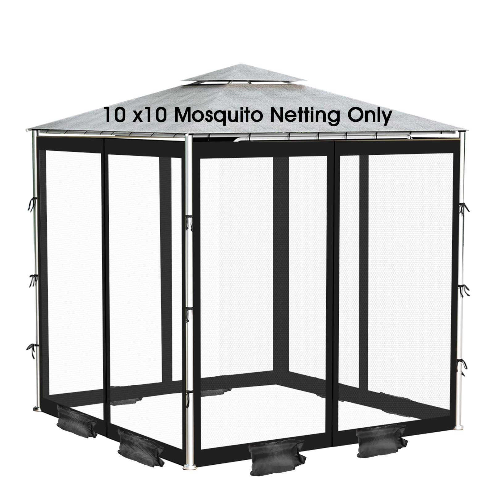 Mosquiteiro Com Zíper Para Camping E Área Externa - Proteção Total Contra Insetos - 3x3 Metros