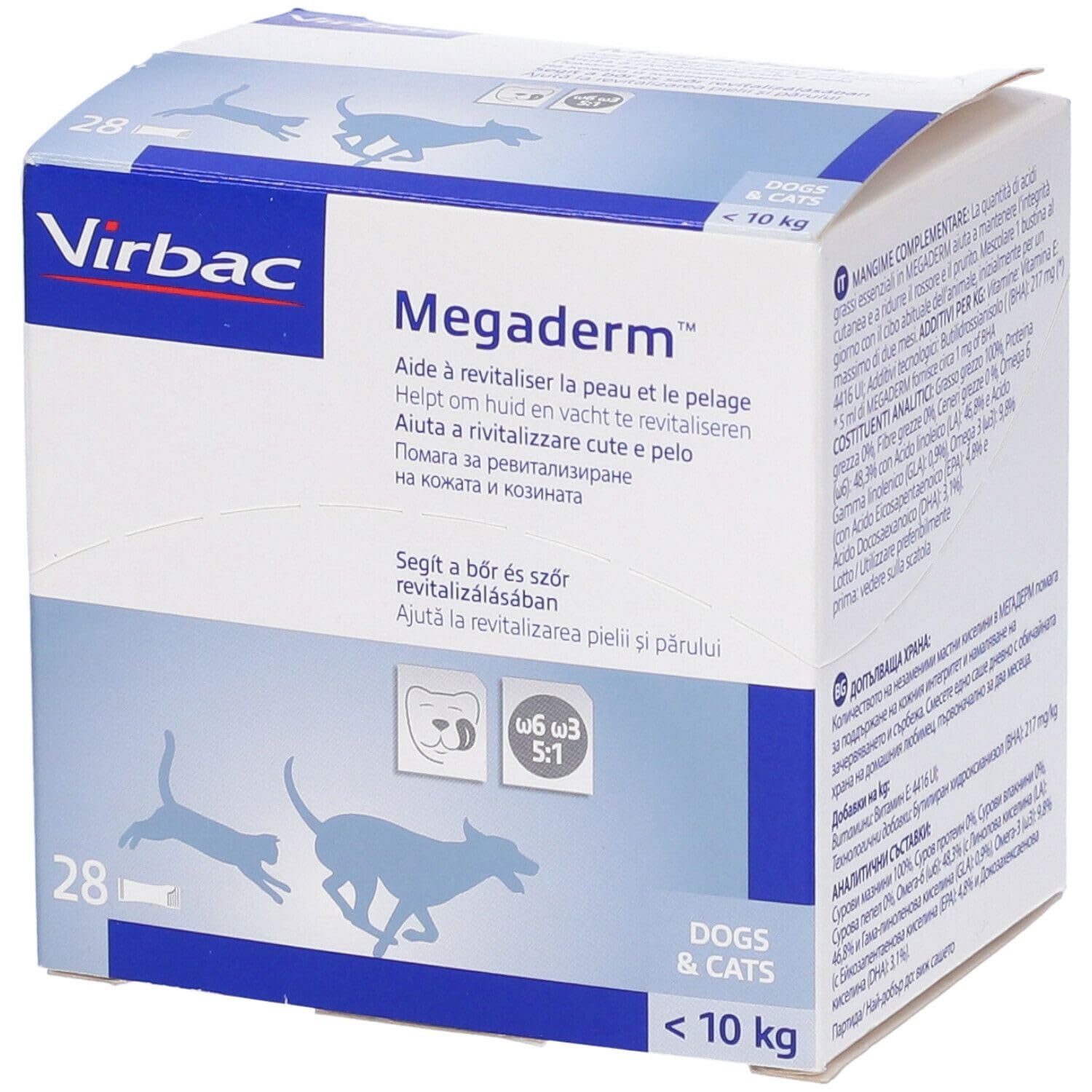 Mégaderm® 4 ml Équilibre de la peau - pour chats et petits chiens de moins de 10 kg