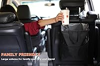 Vista 8 de Ginsco New Leak-Proof Travel Car Trash Bag, 3.5 Gallons Large Capacity Hanging Car Trash Can with Hook and Loop Lid and Handle, Multipurpose Trash