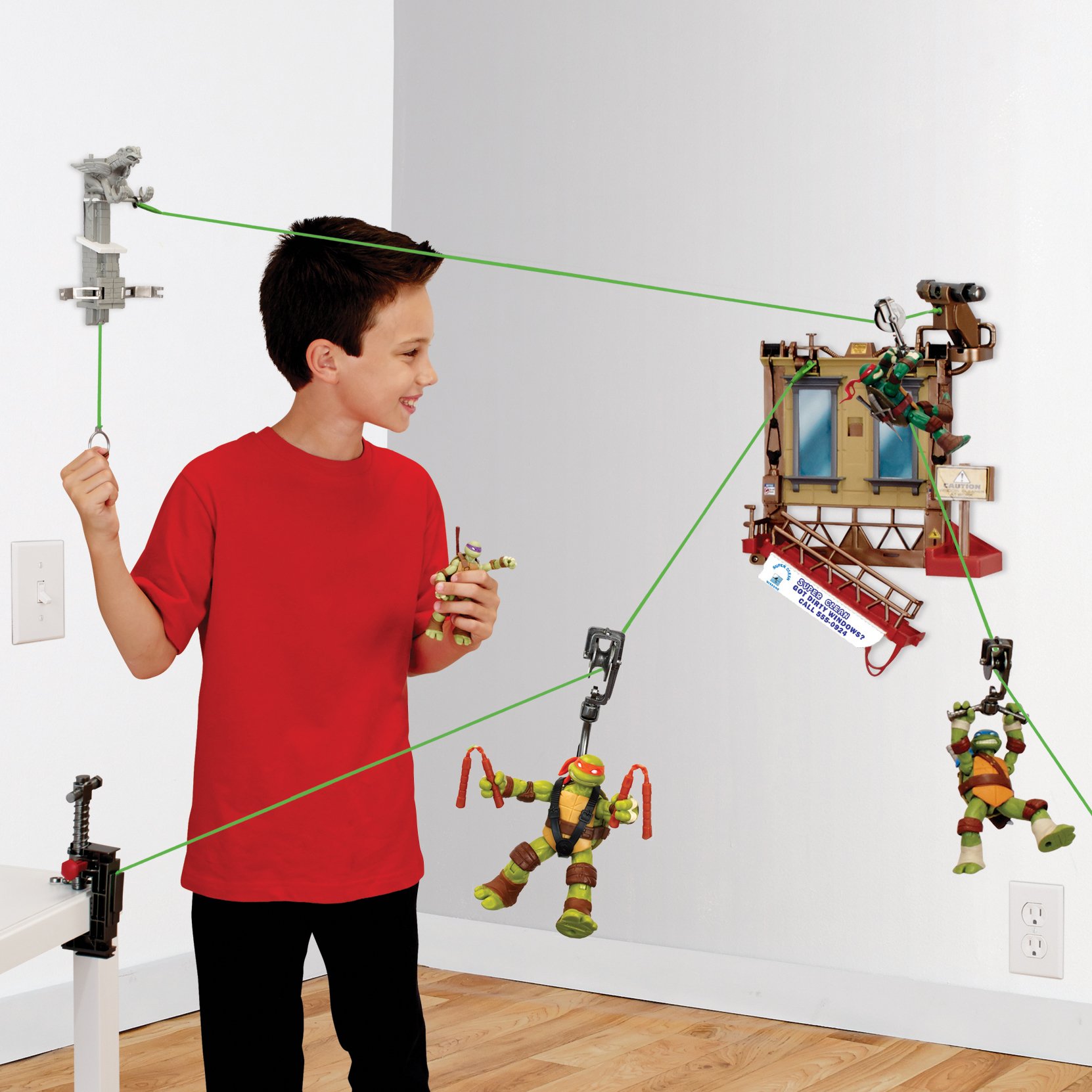 Buy Teenage Mutant Ninja Turtles Z-Line Window Wipeout Playset