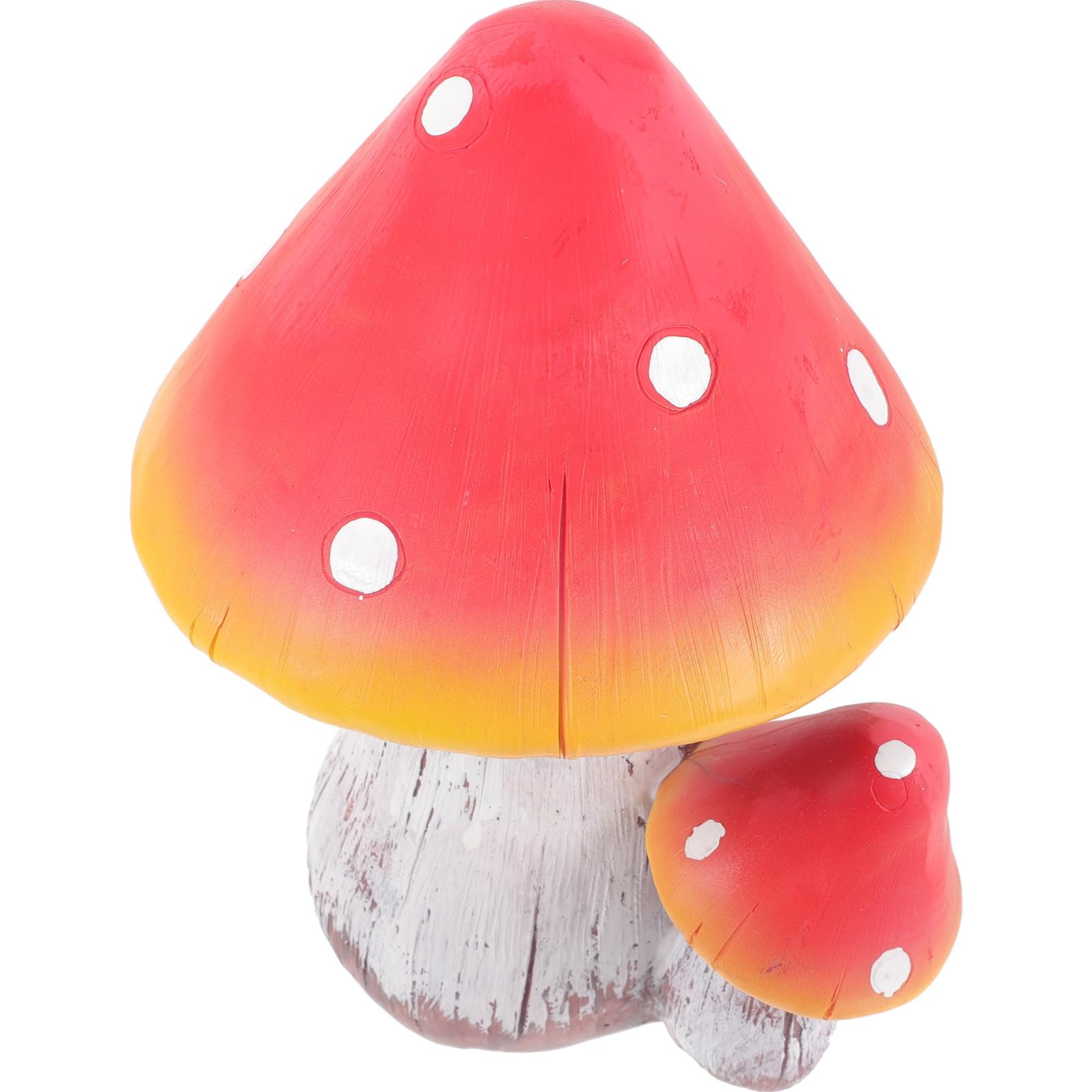 Statue champignon en résine抗 UV et gel grand ornement robuste de jardin
